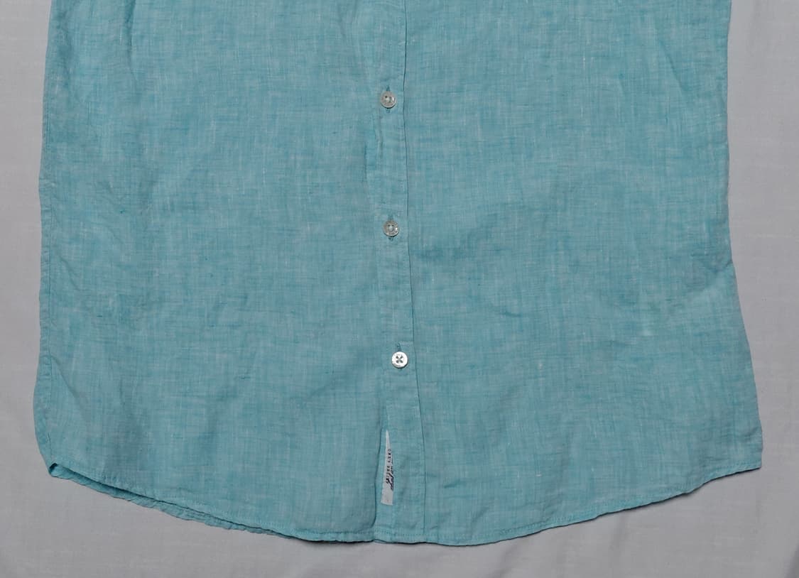 [M] 고스타 디 푸가 x 플랜더스 리넨 100% 7부 셔츠 (민트) 상품이미지3