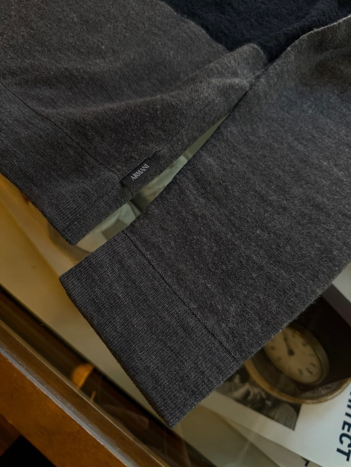 아르마니 꼴레지오니 모호크넥 니트 슬림100 상품이미지10