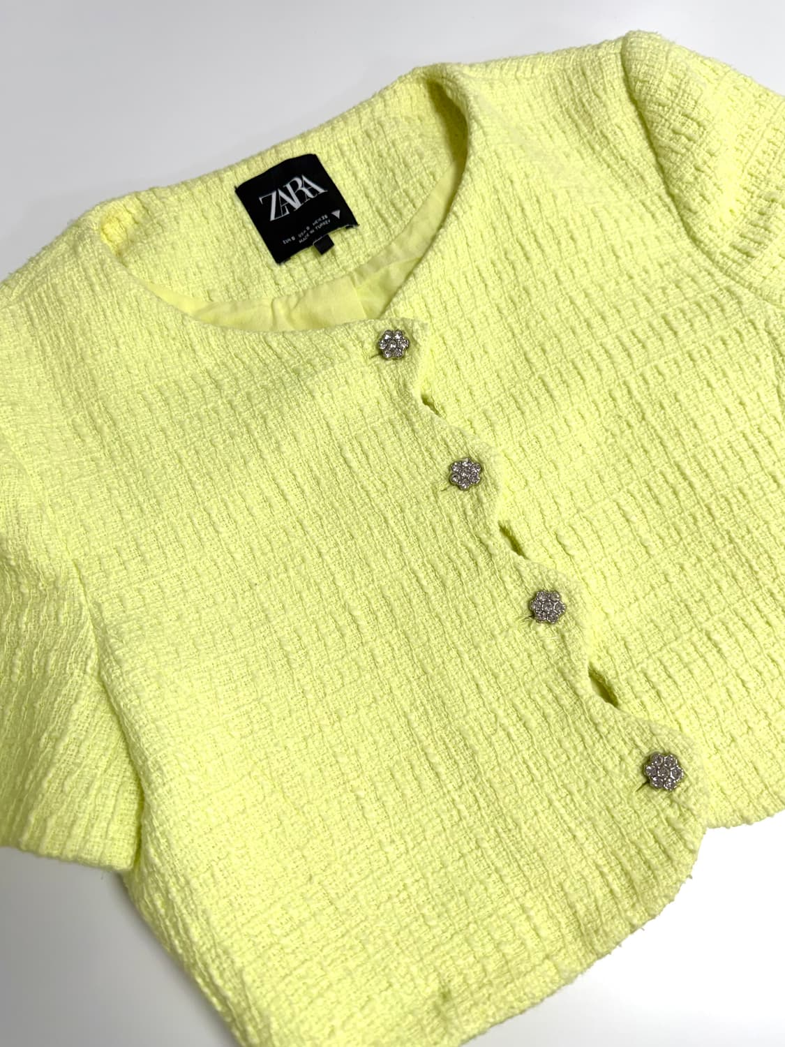 자라 스트럭처 크롭자켓 (S) 상품이미지4