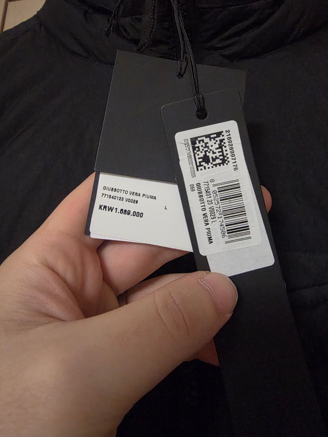 [L] 22FW 스톤아일랜드 크링클랩스 논 후드 다운 패딩 상품이미지3