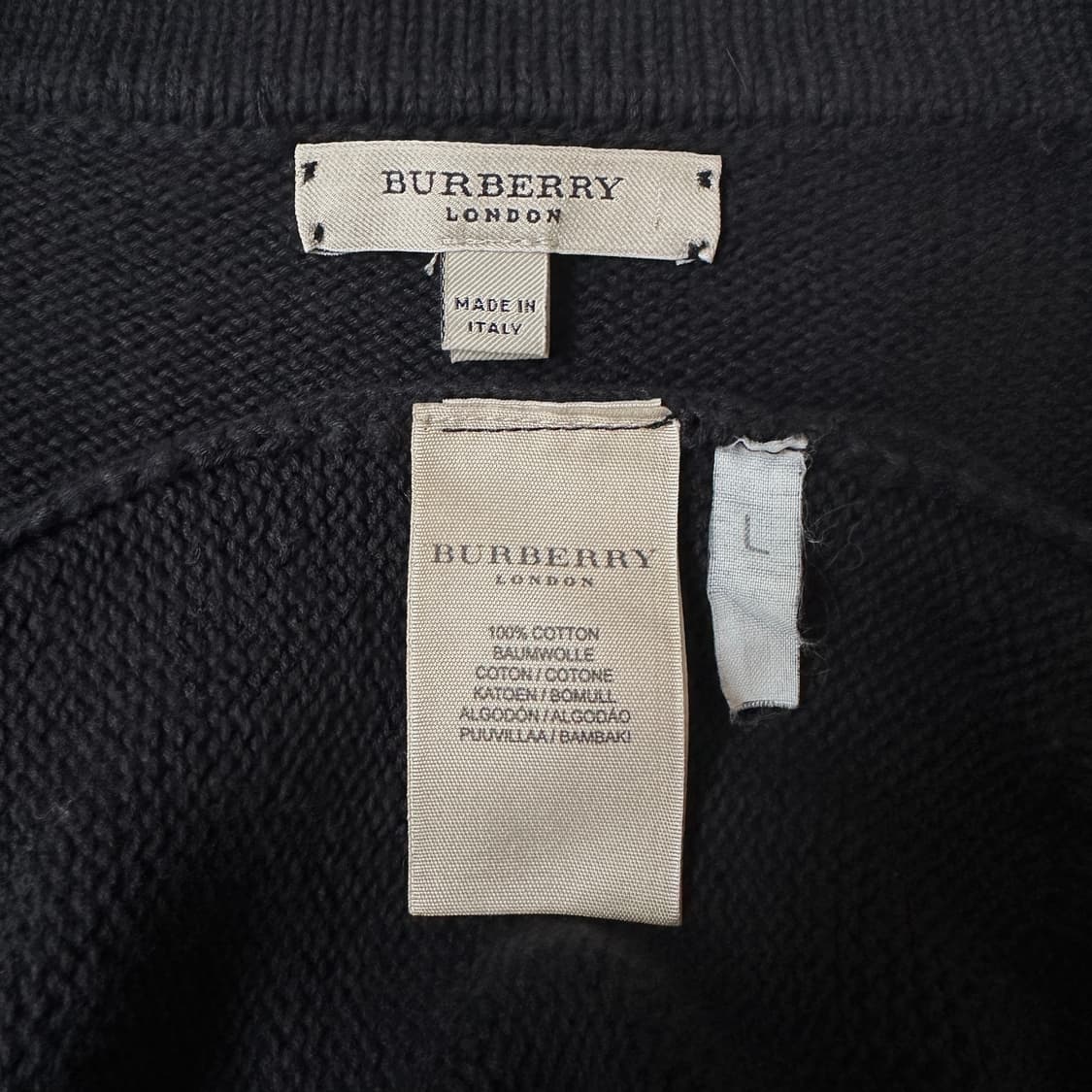 [L] 버버리 히든 노바체크 니트 상품이미지4