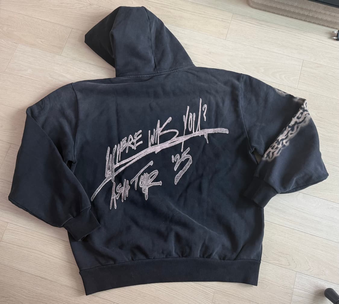 [L] 트레비스 스캇 공연 2025 코리아 익스클루시브 후드 블랙 상품이미지2