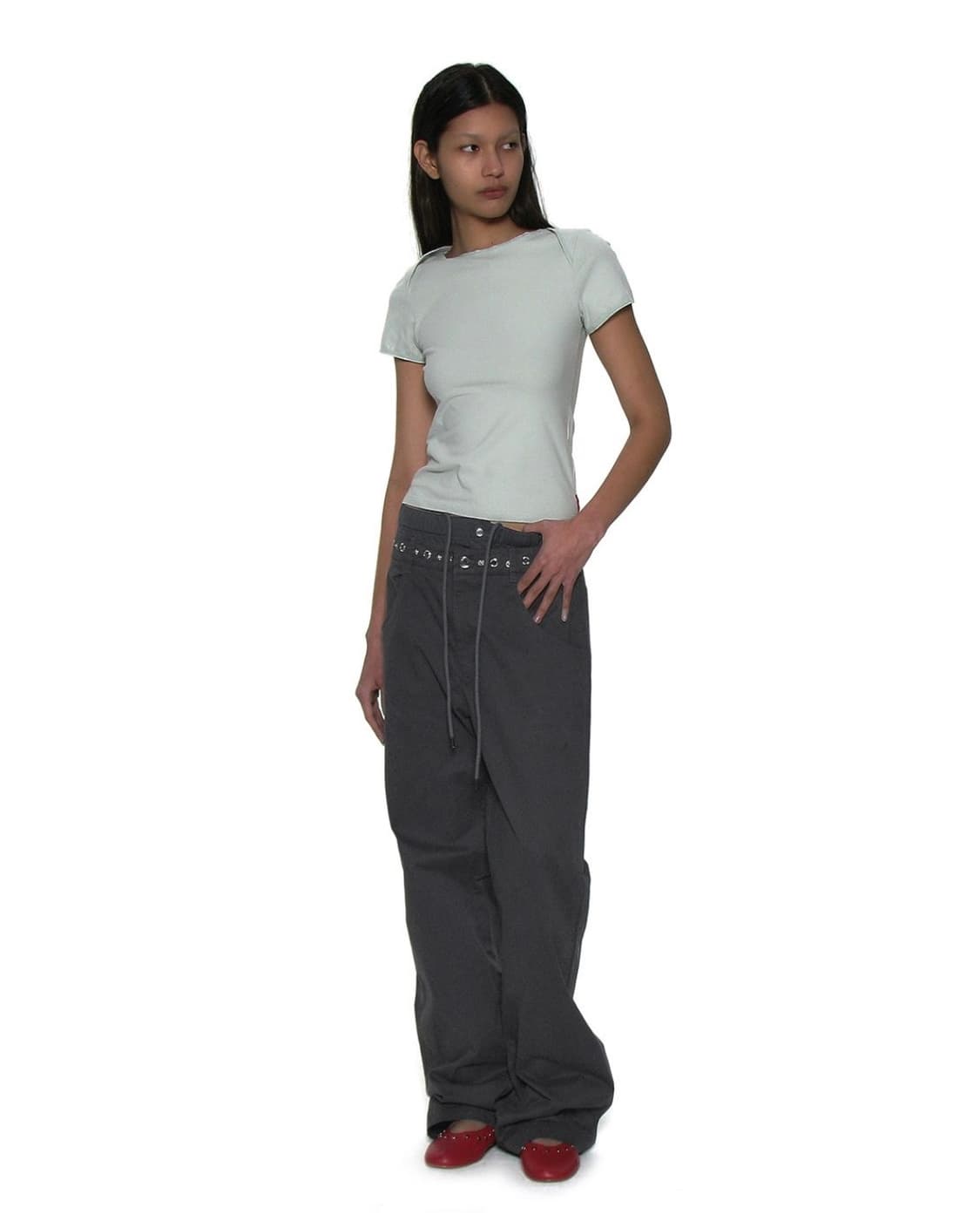 파르티멘토 우먼 pointed double waist pants  상품이미지7