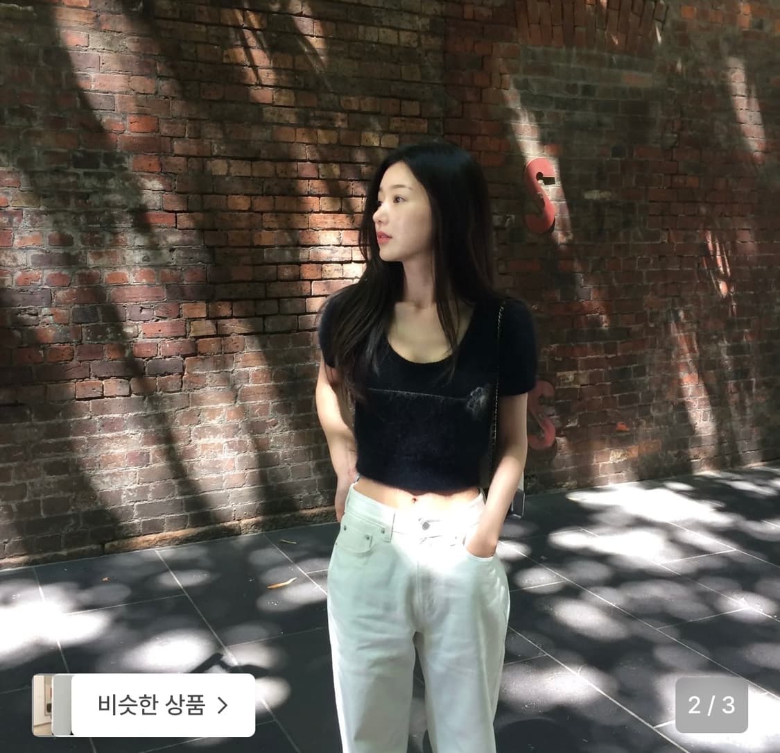 윤슬샵 카멜리아 니트 탑_ 택달린 새상품 상품이미지2