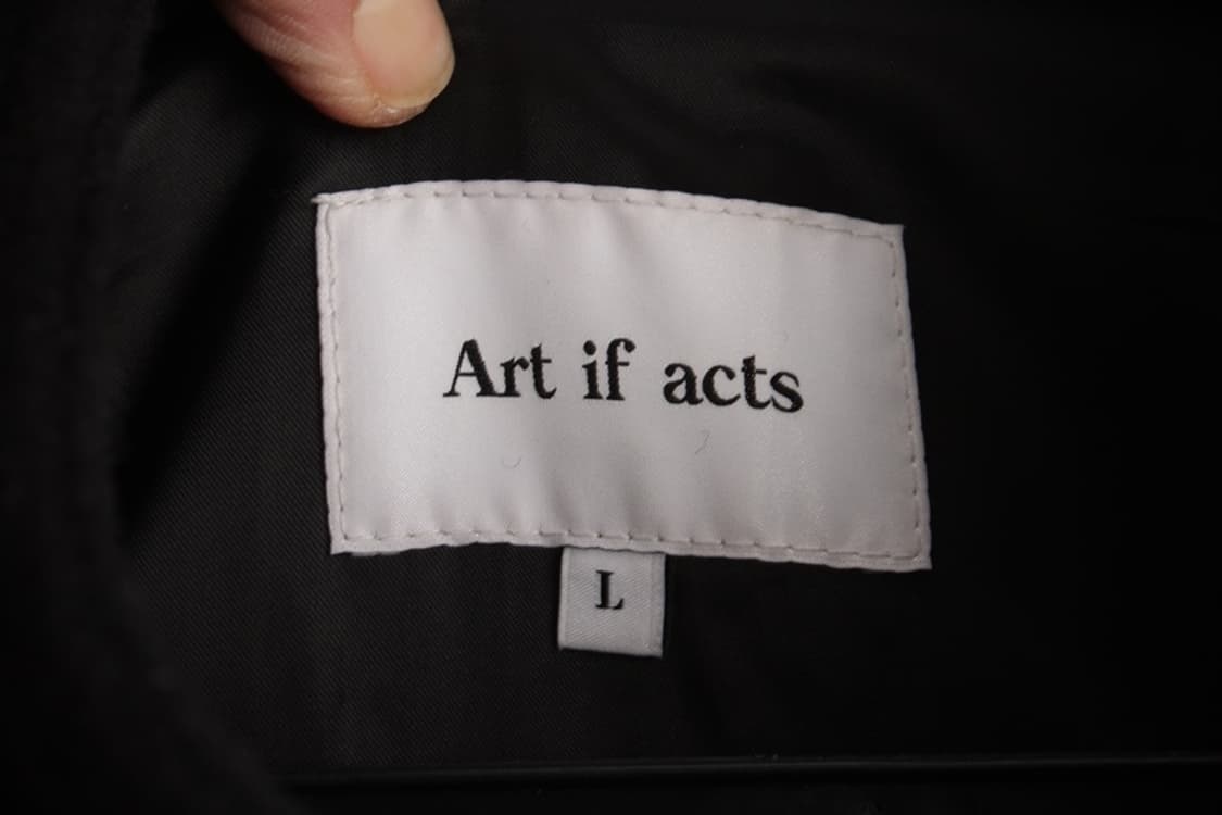 L 아트이프액츠 모직 캐시미어 해링턴 자켓 상품이미지3