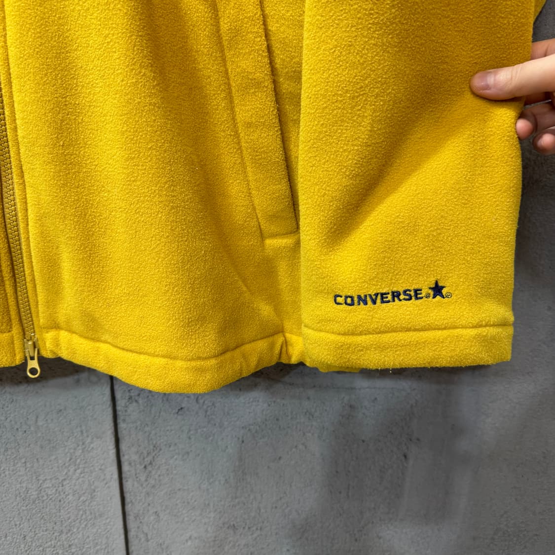 컨버스 올스타 일본판 후리스 후드 집업 (L)   상품이미지5