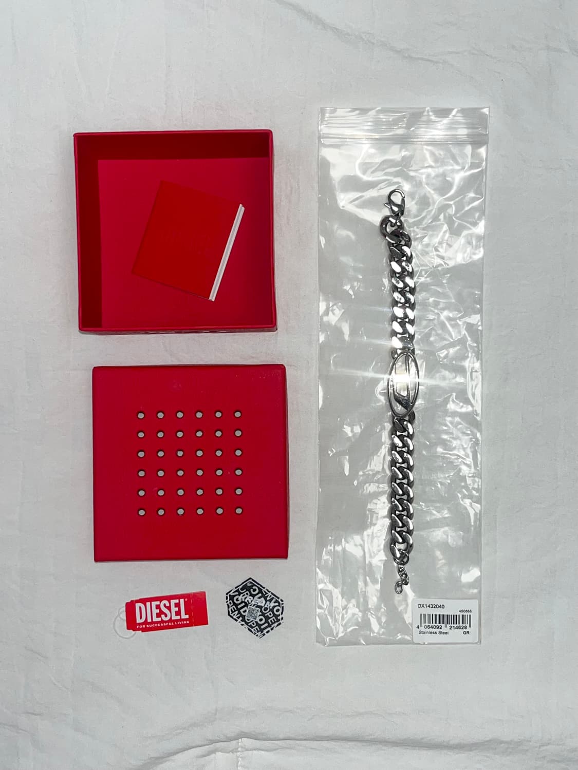 [정품] 디젤 DX1432 체인 팔찌 / 스테인리스 / 풀구성 상품이미지3