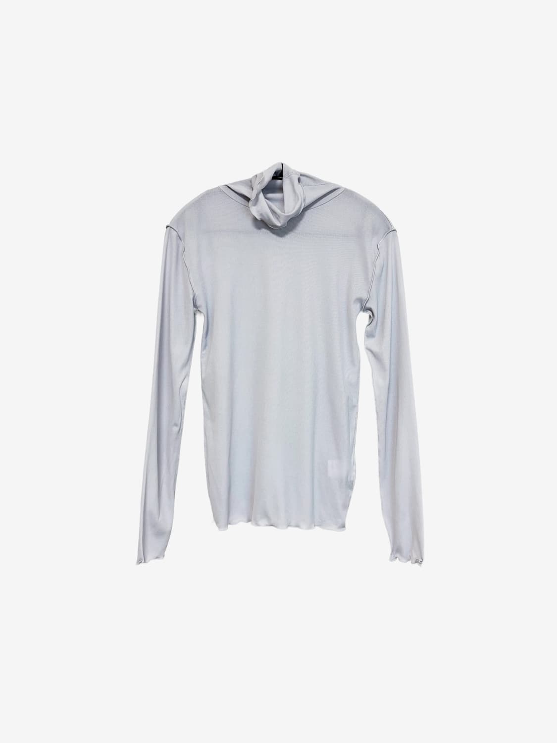 Sheer Ruffle T-shirt - Light Purple 상품이미지4