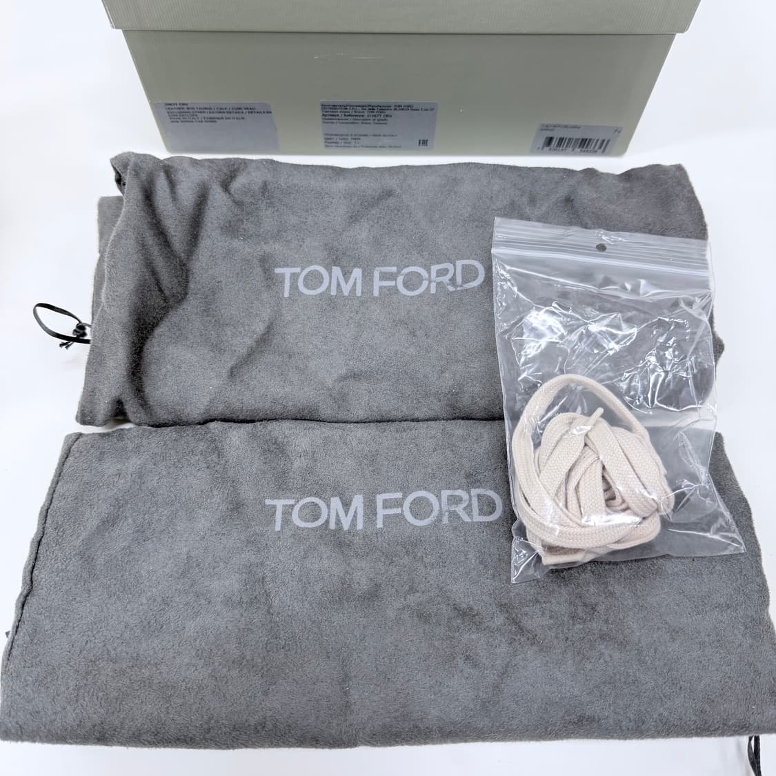 [미사용/255] 톰포드 캠브리지 스웨이드 하이탑 스니커즈 라이트 그레이 상품이미지9