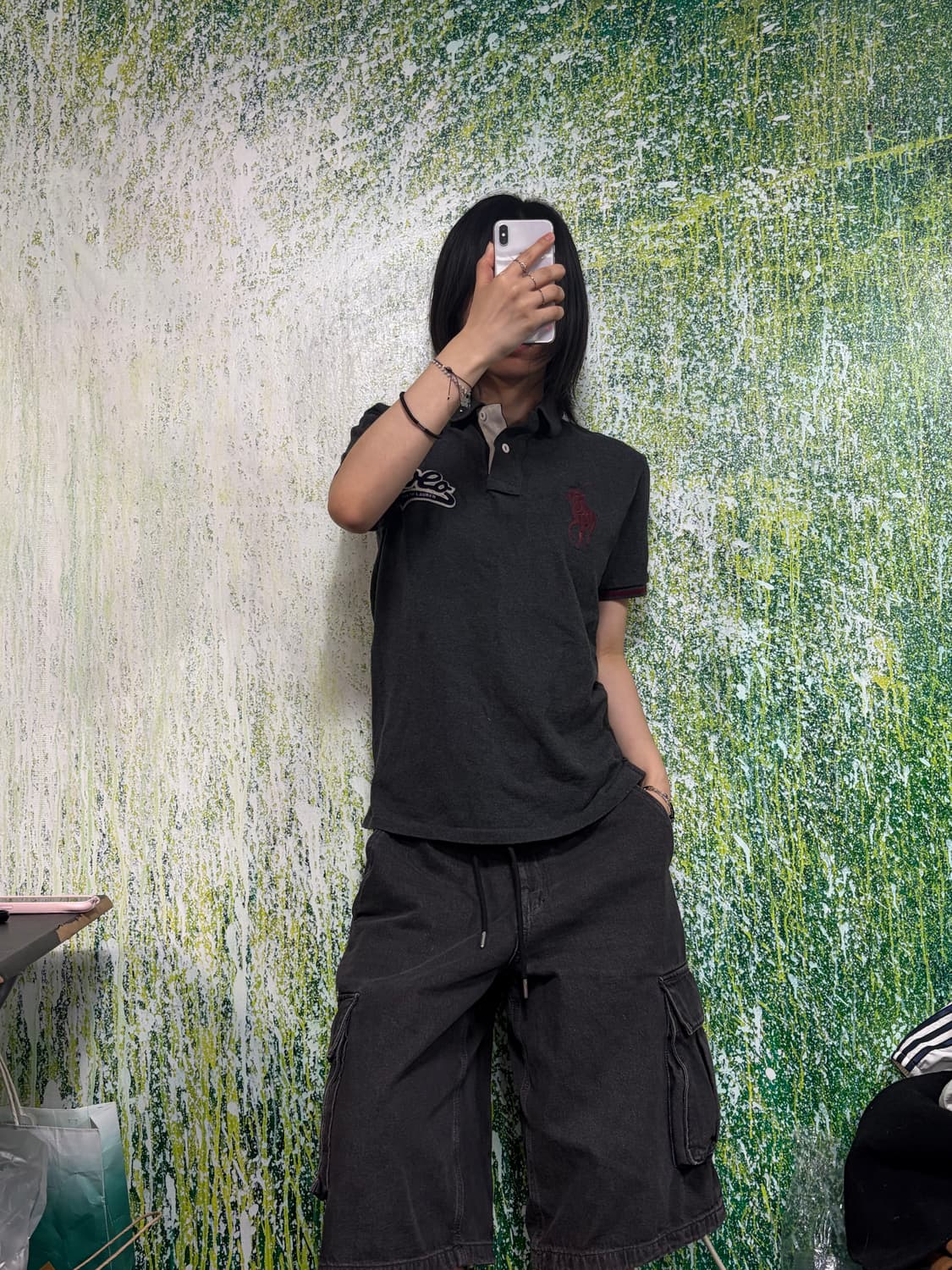 폴로 빅포니 치프키프 차콜 반팔 카라 티셔츠 M 상품이미지2