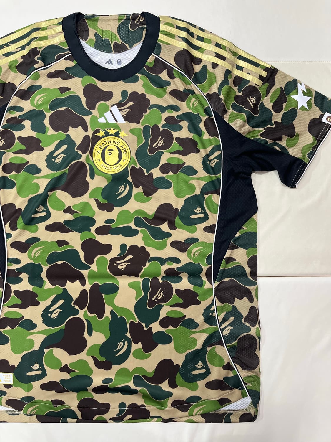 아디다스 X 베이프 FB 저지 그린 (새제품) 상품이미지5