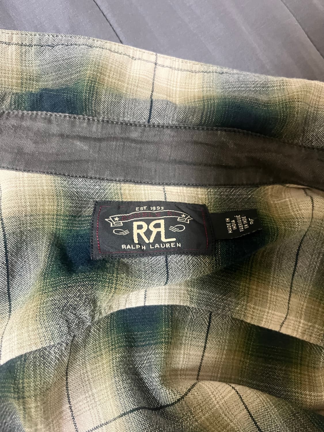 RRL 옴브레 셔츠 L사이즈 상품이미지6