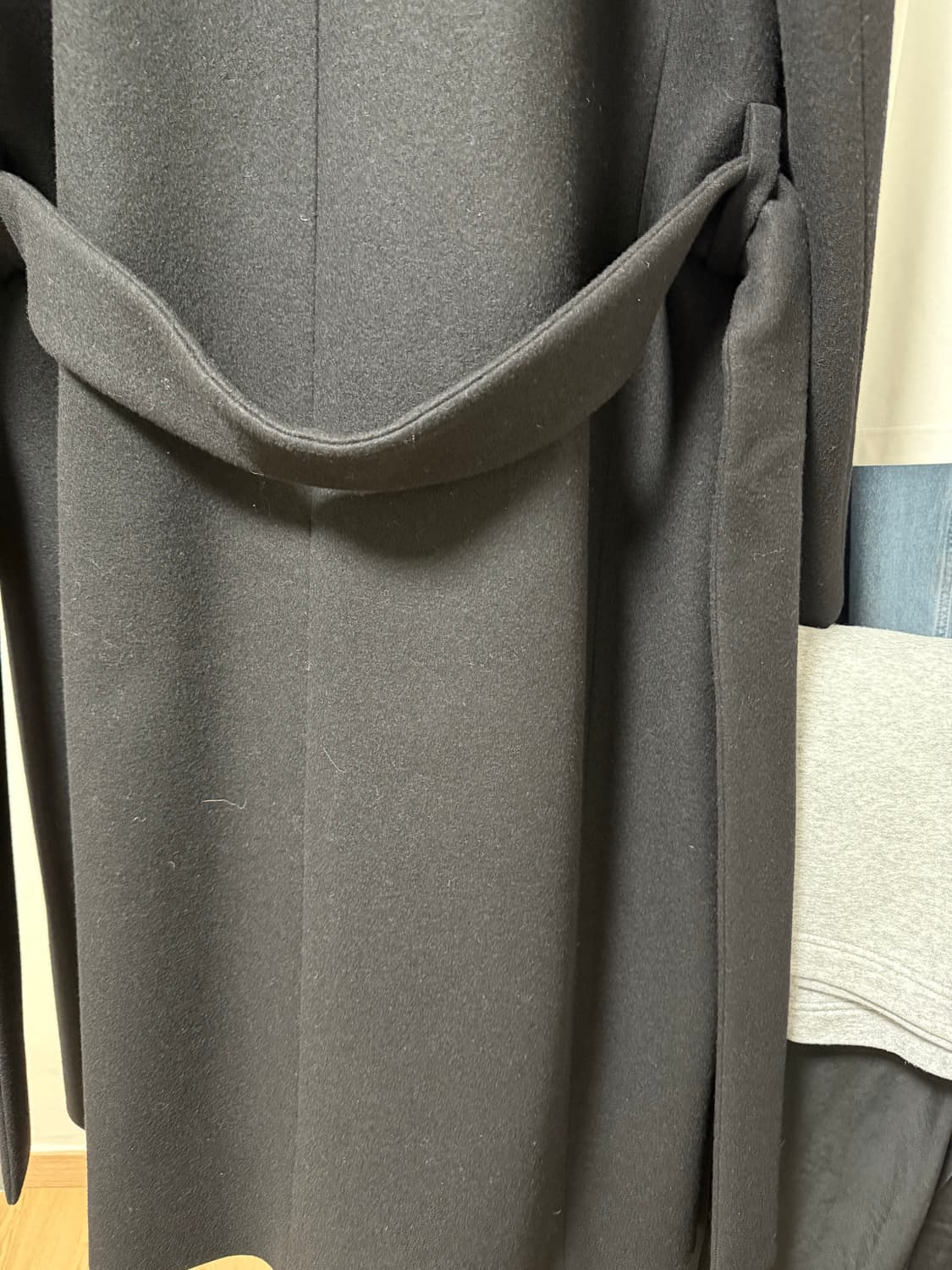 준지 뽀글이 후드 디테쳐블 맥시 코트 상품이미지6