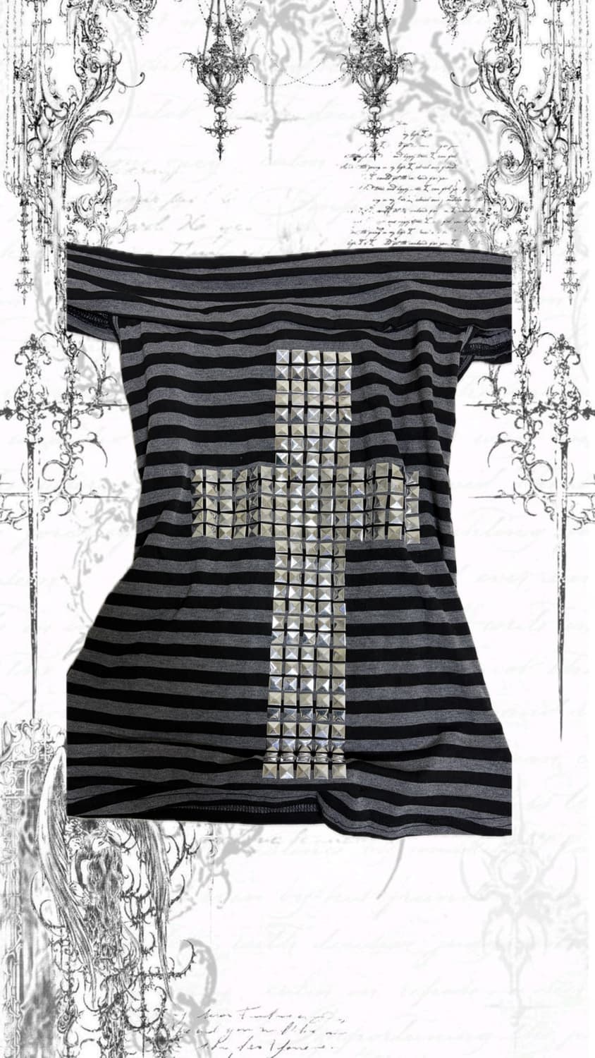 펑크 그런지 y2k 오프숄더  상품이미지1