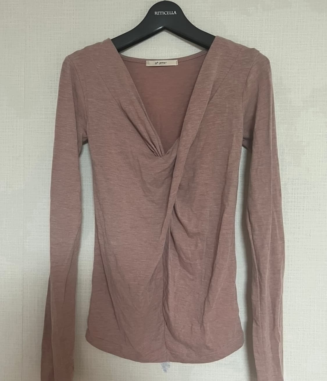 원로그 꼬임 티셔츠, 셔링 티셔츠 상품이미지8