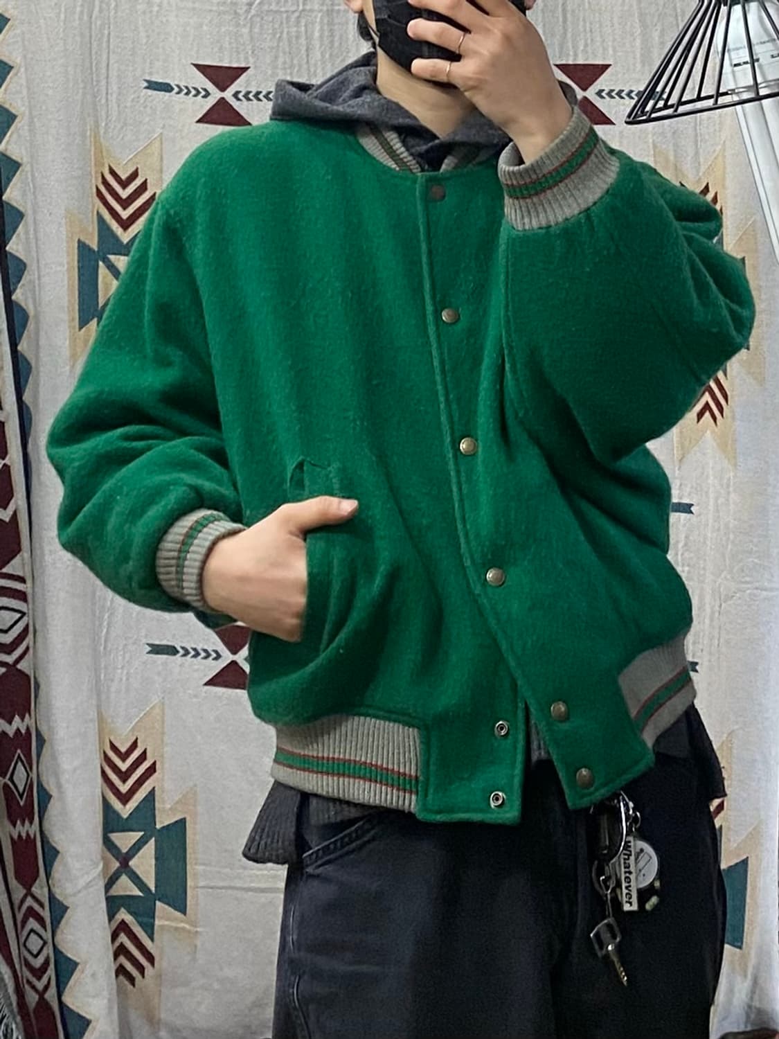 [M] 90s JPN 빈티지 울 바시티 자켓 상품이미지9