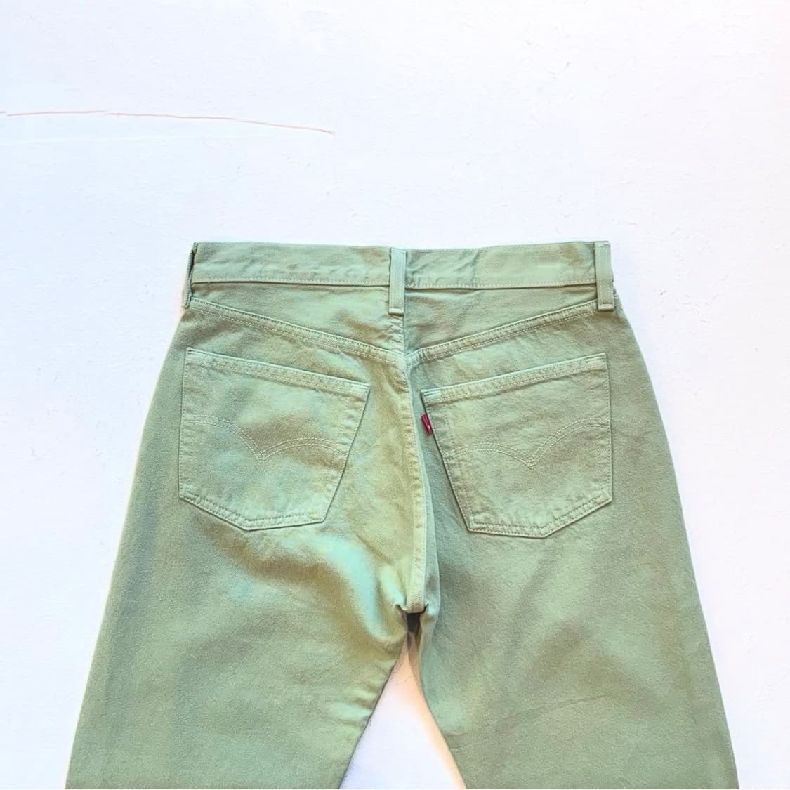 90's 리바이스 501 모스그린 데님진 상품이미지5