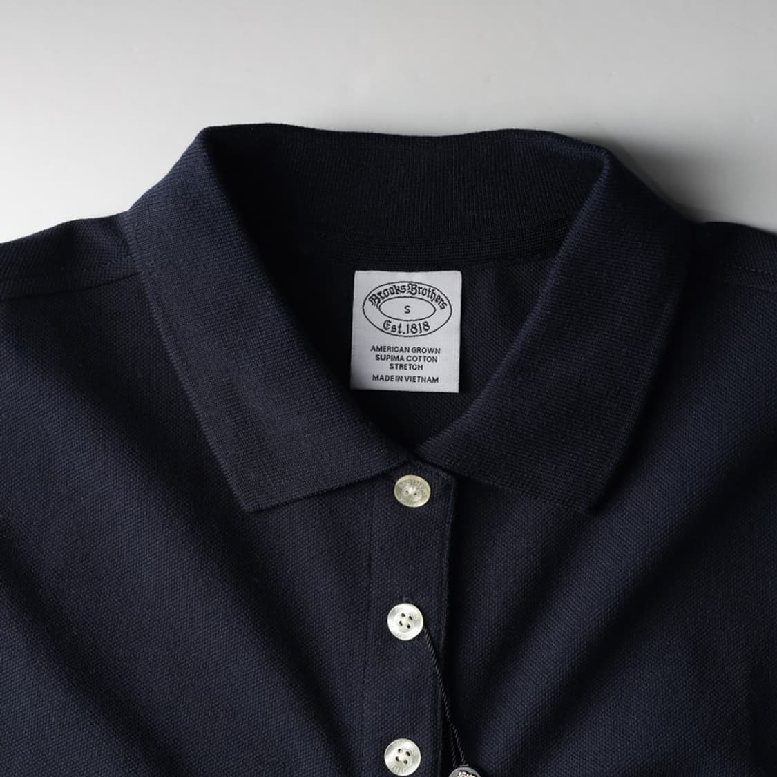 브룩스 브라더스 여성 수피마 코튼 스트레치 폴로 셔츠 S 상품이미지5