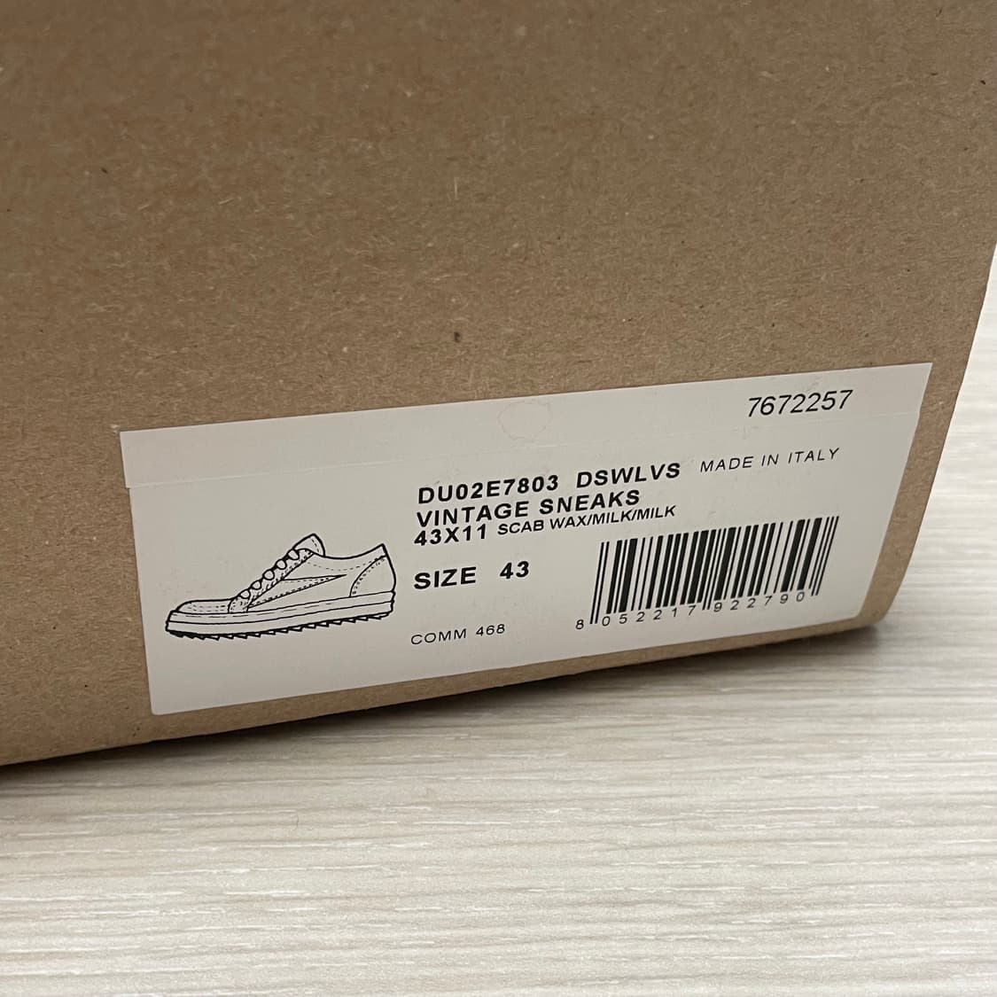 릭오웬스/ 빈티지 스니커즈/ 43 상품이미지8