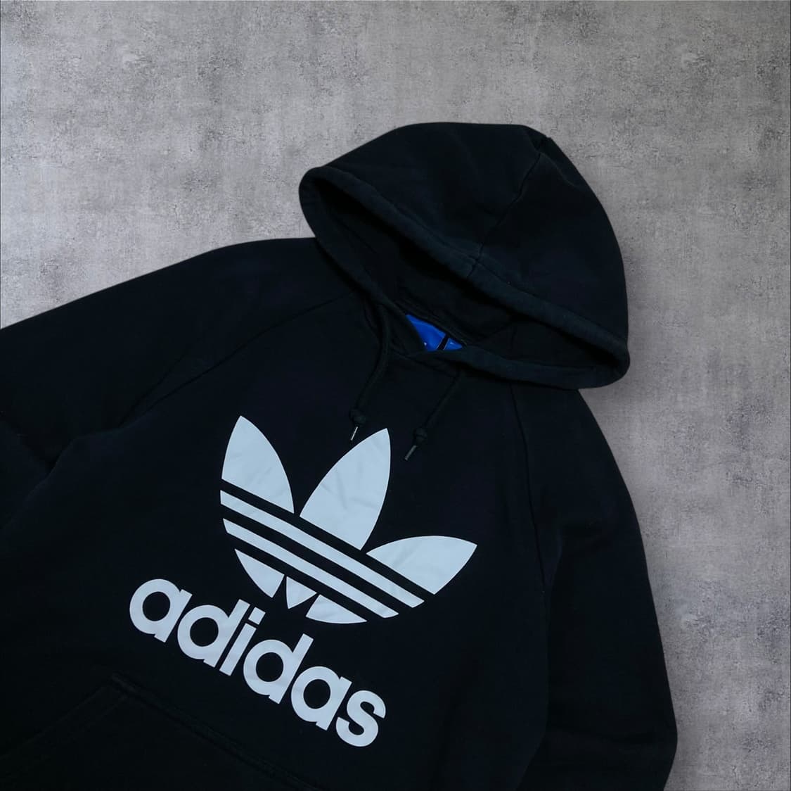 아디다스 오리지날 빅로고 블랙 후드티 상품이미지2