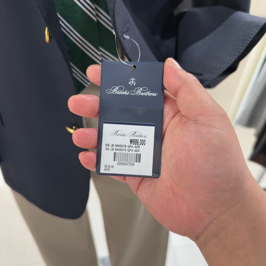 브룩스브라더스 클래식 금장 네이비 자켓[BBJBMM5978] 상품이미지7
