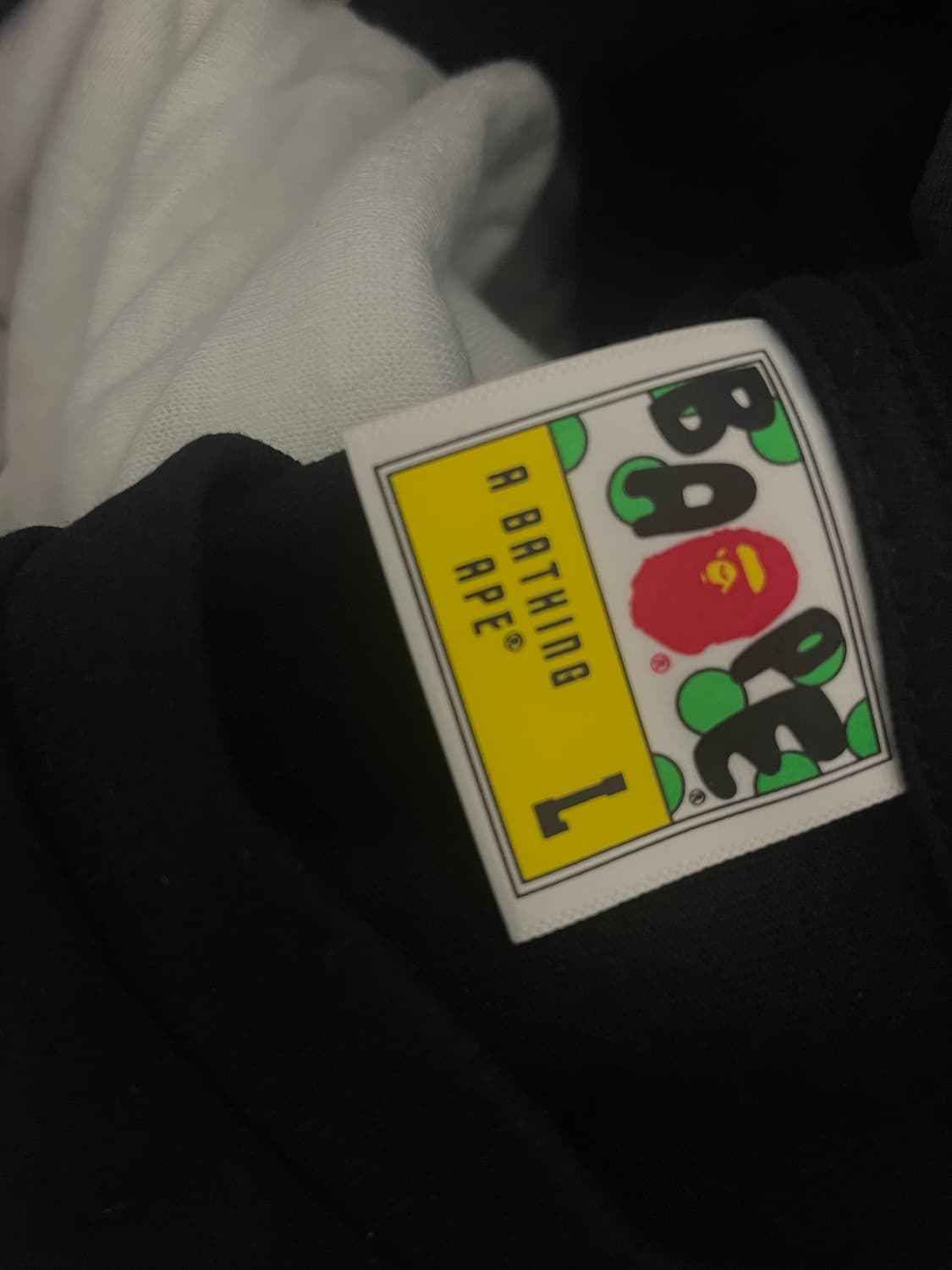 베이프 재팬 빅 에이프 헤드 시티 티셔츠 블랙 L 라지 상품이미지2