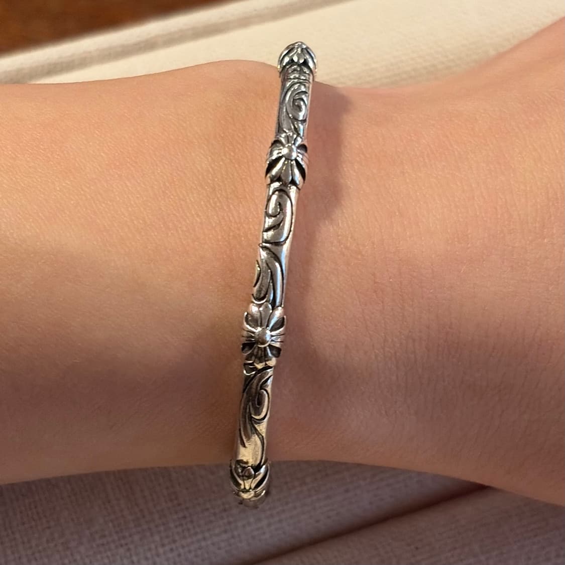 새상품 신주 실버코팅 팔찌 상품이미지1