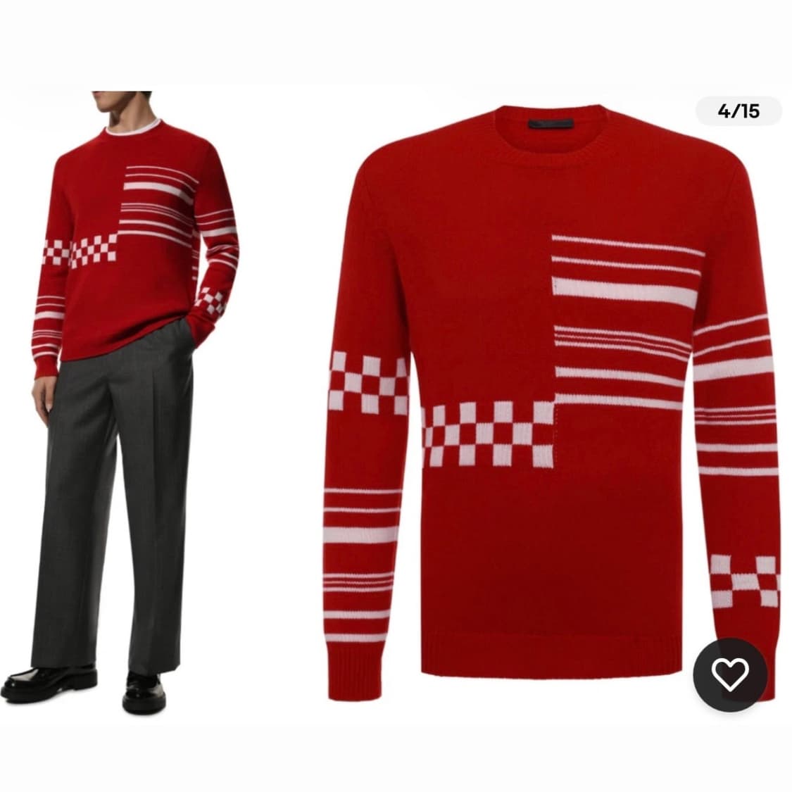 PRADA 프라다 캐시미어 100% 니트 새상품 상품이미지7