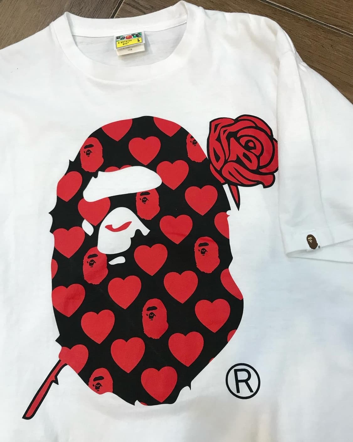 Bape Happy Valentin's Day Big Saru Tee 상품이미지6