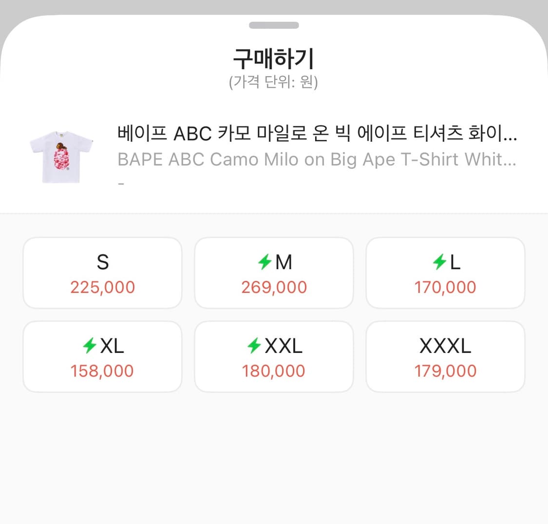 베이프 베이비 마일로 핑크 카모 반팔 화이트 상품이미지9