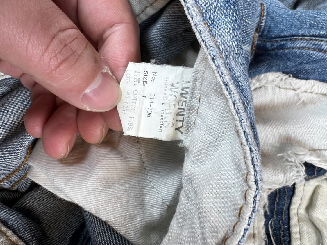 Twenty Works 패치워크 데님 L 상품이미지4