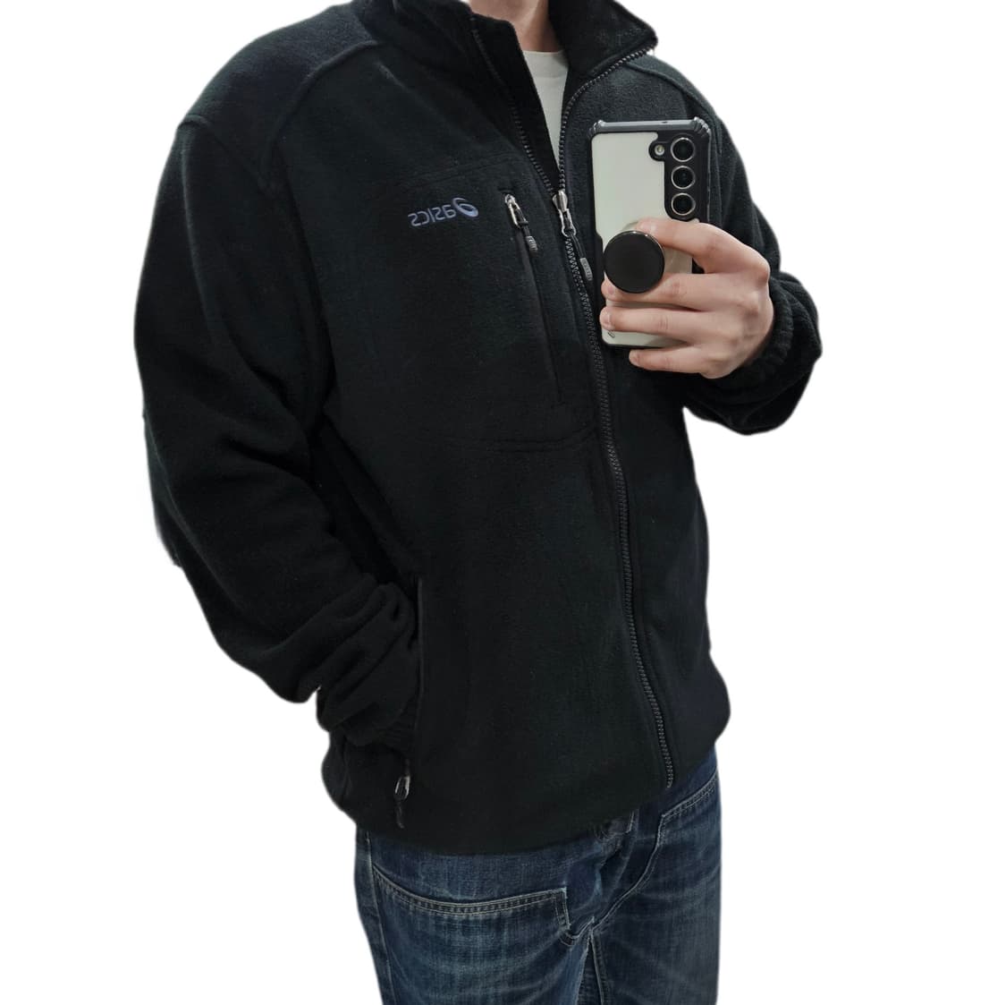 100 아식스 빈티지 올드스쿨 후리스 자켓 상품이미지1