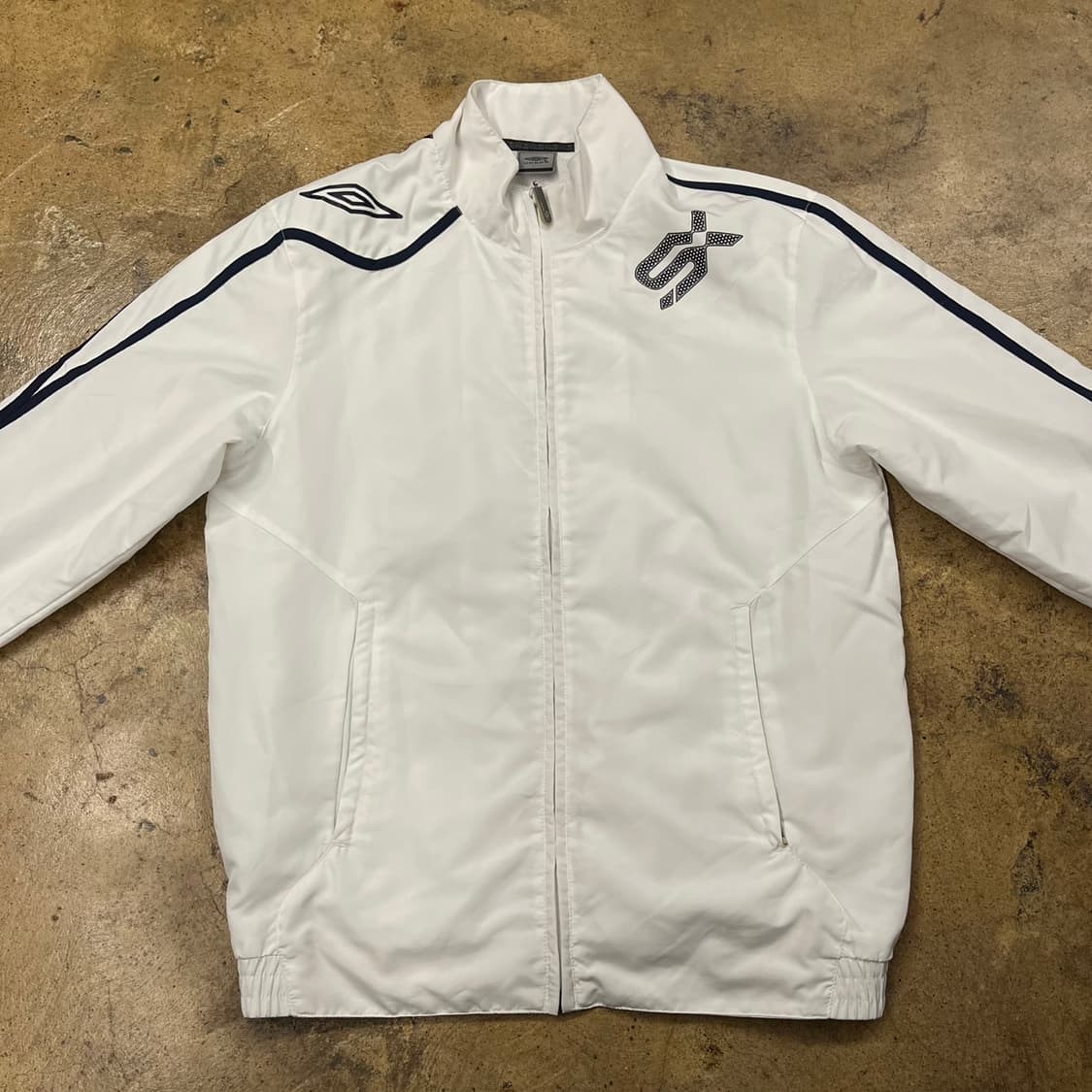 [정품/M] 엄브로 화이트 트랙 자켓 b15 상품이미지3