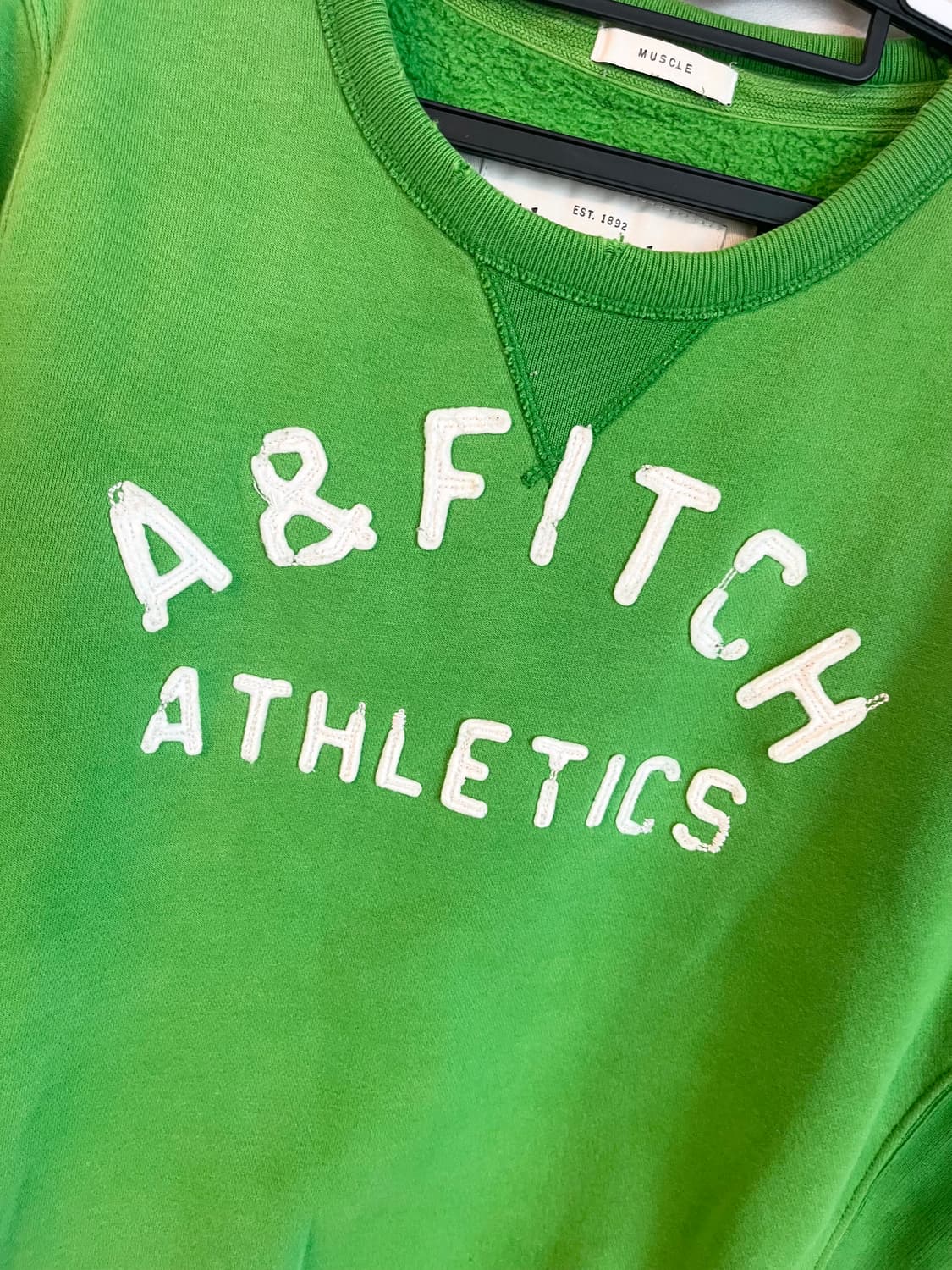 아베크롬비 말차 약기모 맨투맨 (M size)  상품이미지5