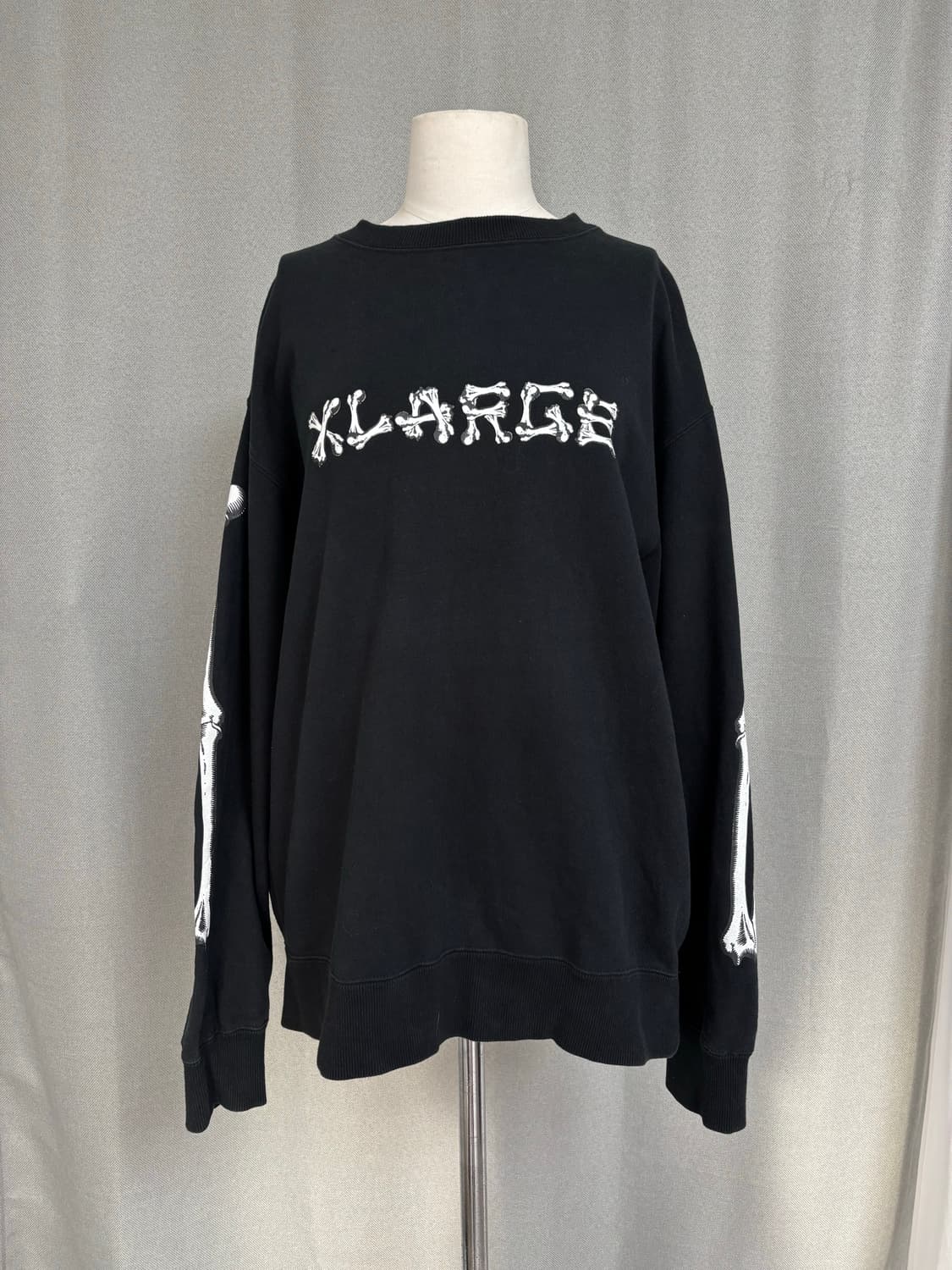 X LARGE 스켈레톤 프린팅 오버사이즈 맨투맨 상품이미지6