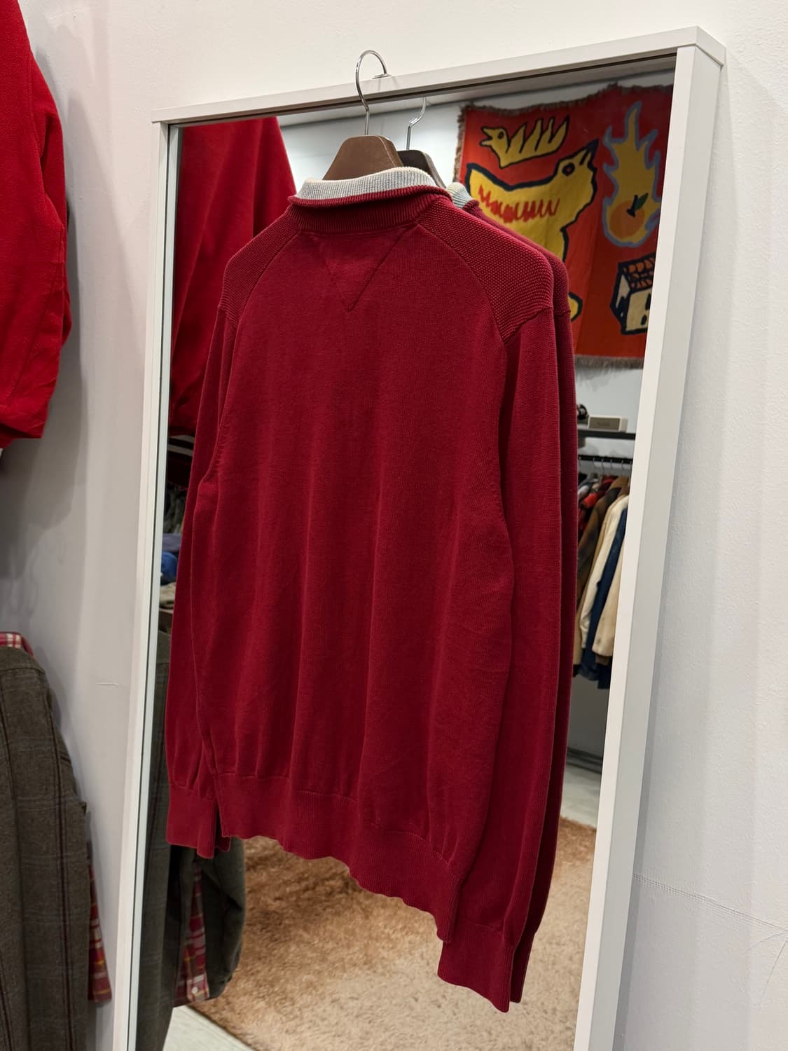 Tommy Hilfiger 타미힐피거 하프넥 쿼터 집업 니트 상품이미지6