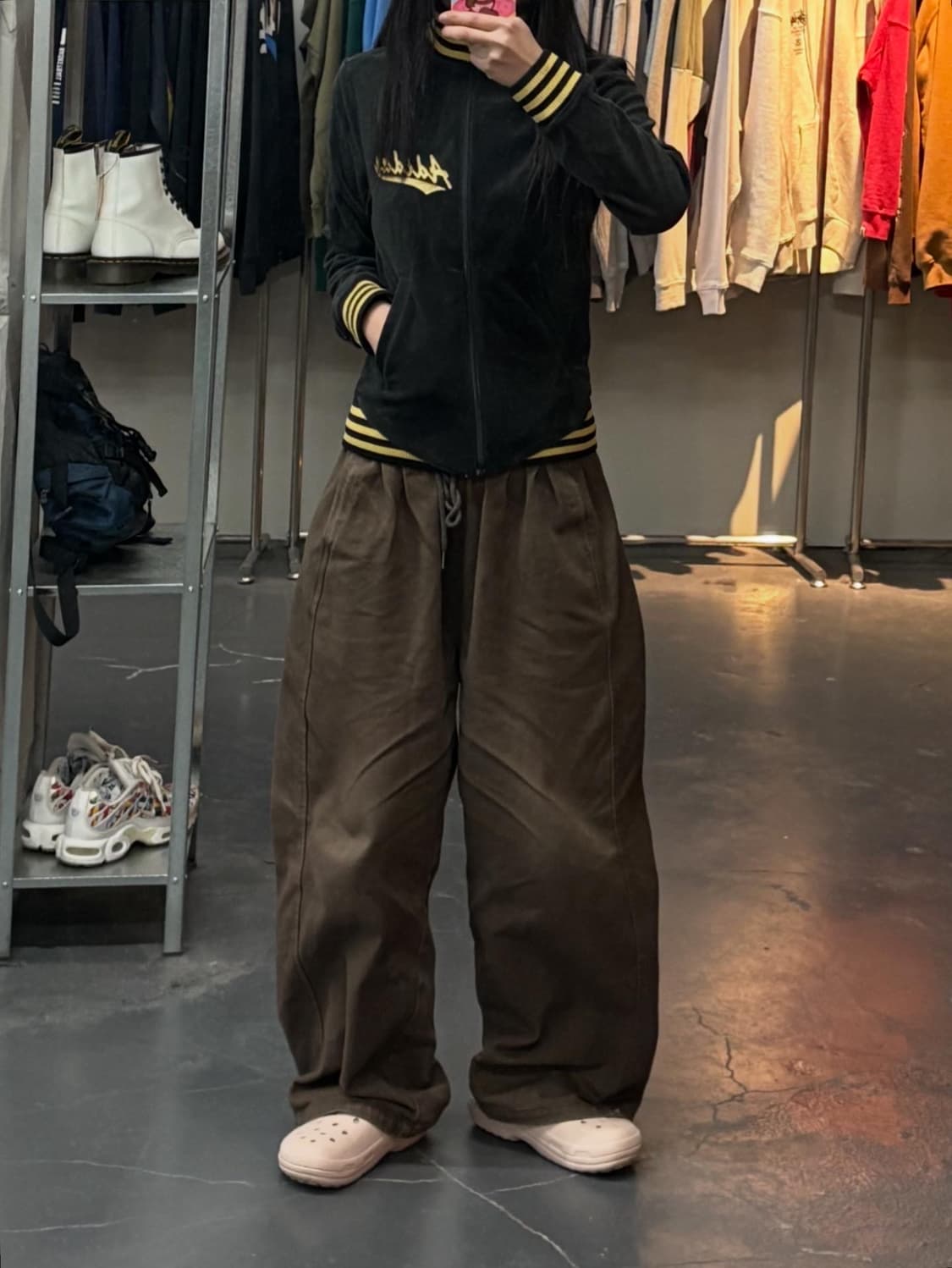 아디다스 벨루아 벨벳 검골 트랙탑져지 A3146 상품이미지1