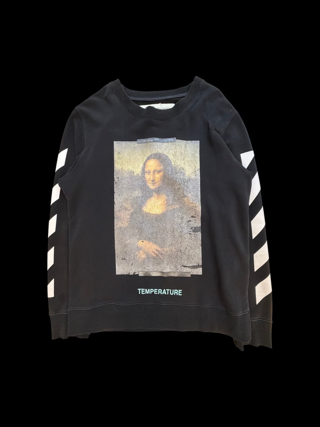 오프화이트 모나리자 크루넥 맨투맨 상품이미지1