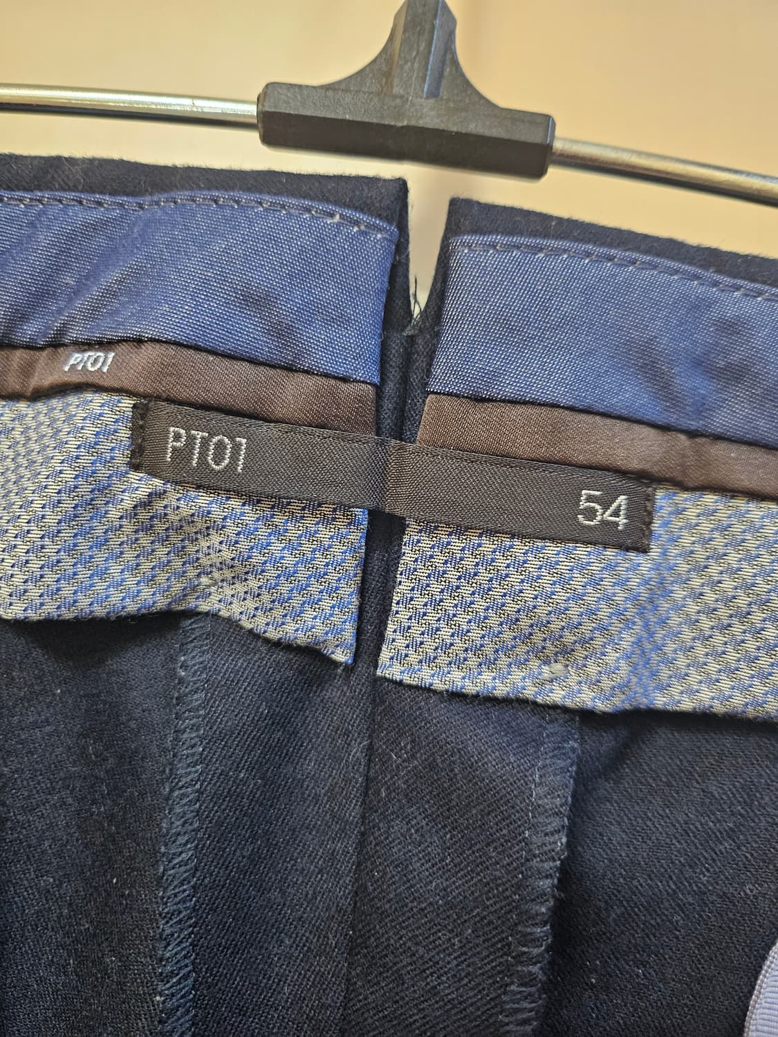 PT01 남성 슬림핏 스트레치 팬츠 네이비 54 상품이미지4