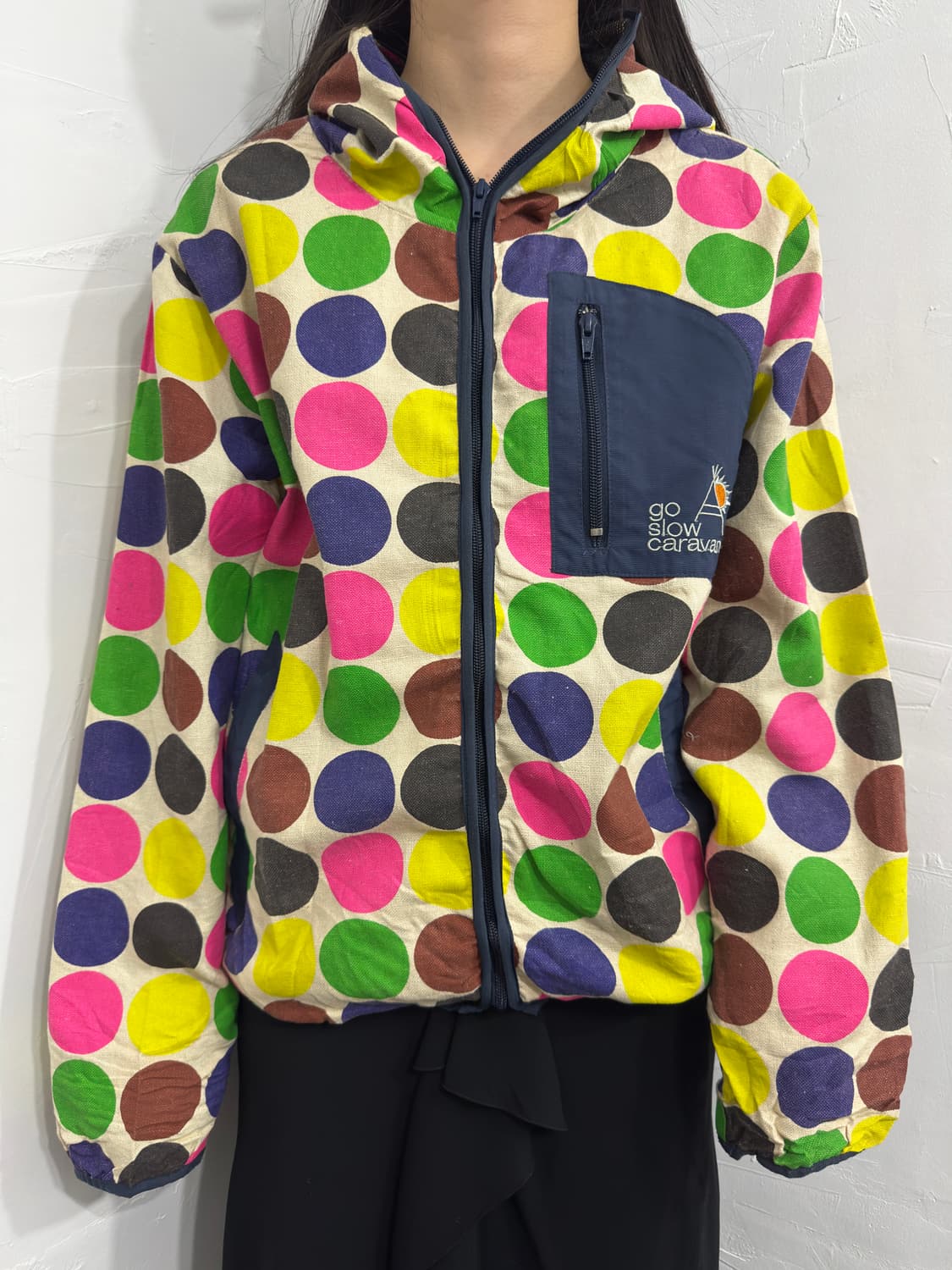 go slow caravan dot hood jacket 상품이미지1