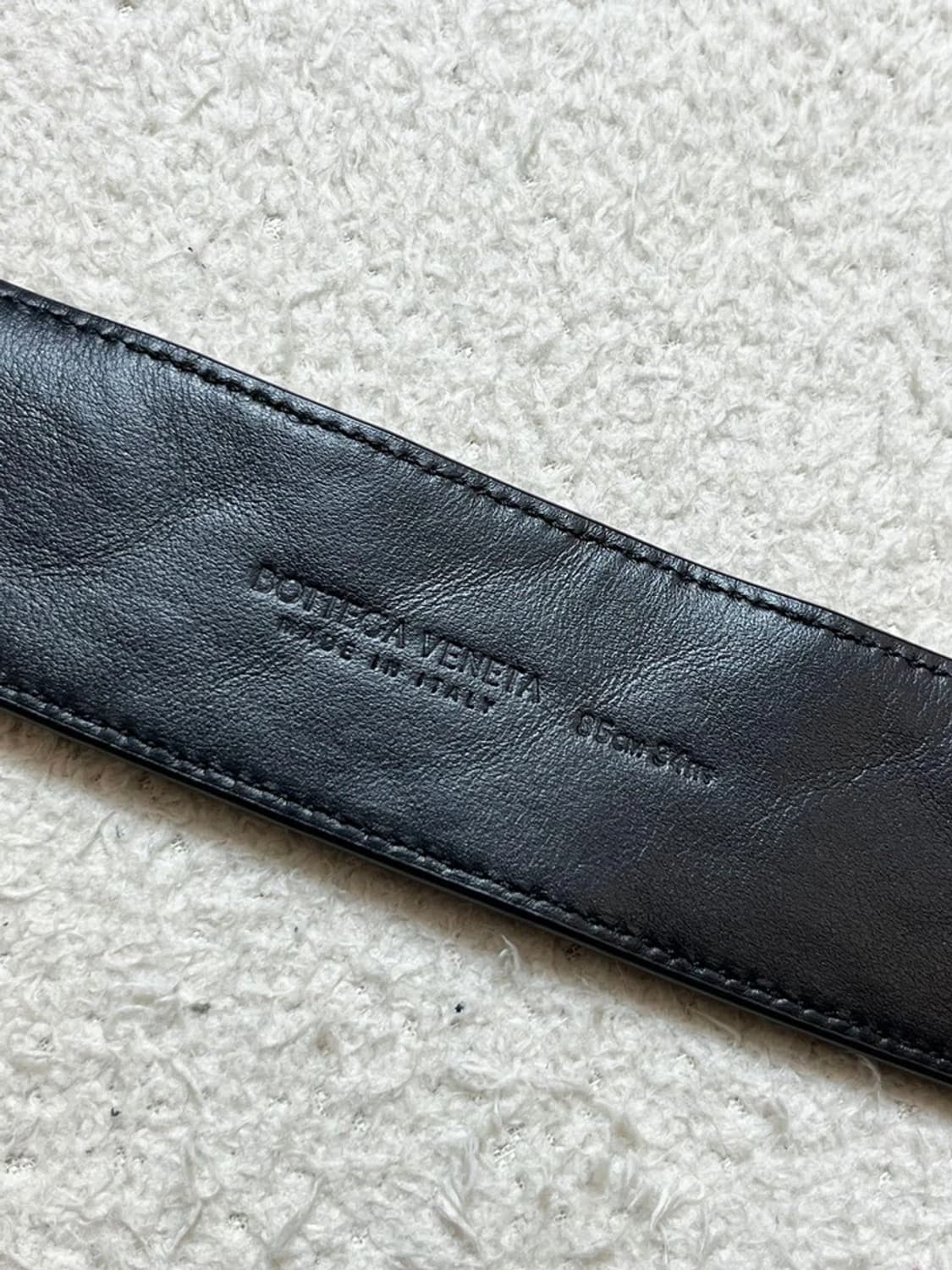 보테가베네타 블랙 인트레치아토 가죽 벨트 A1698 상품이미지6