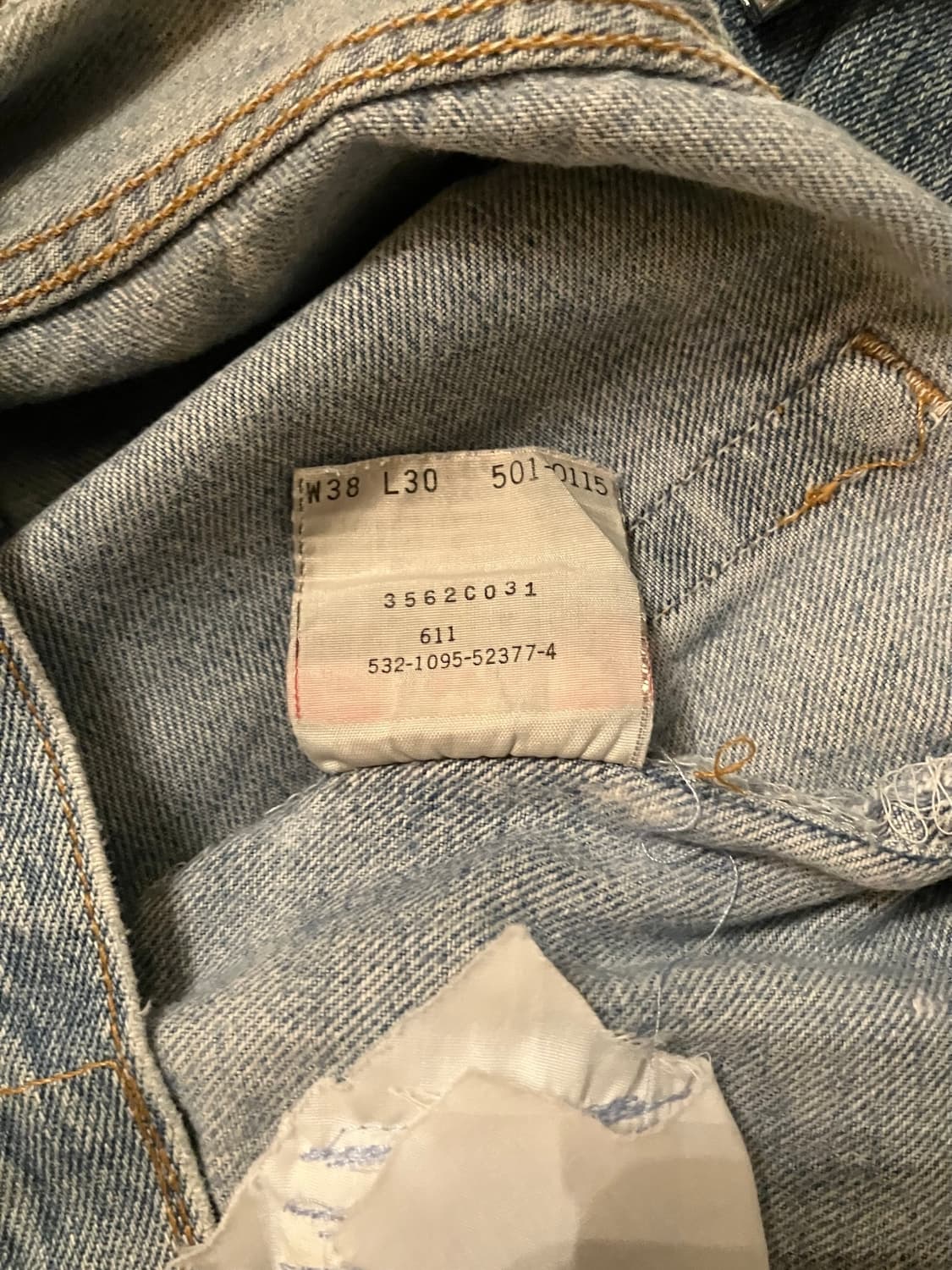 90s USA 빈티지 리바이스 501 데님 팬츠 상품이미지10