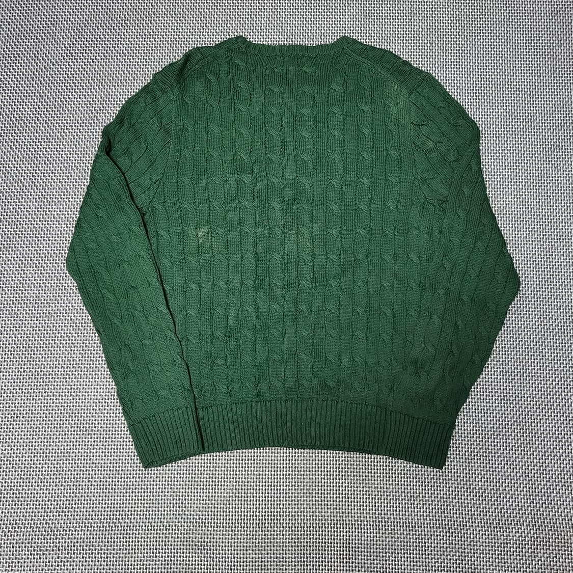 폴로 랄프로렌 케이블 니트 스웨터 그린 (L) 상품이미지2