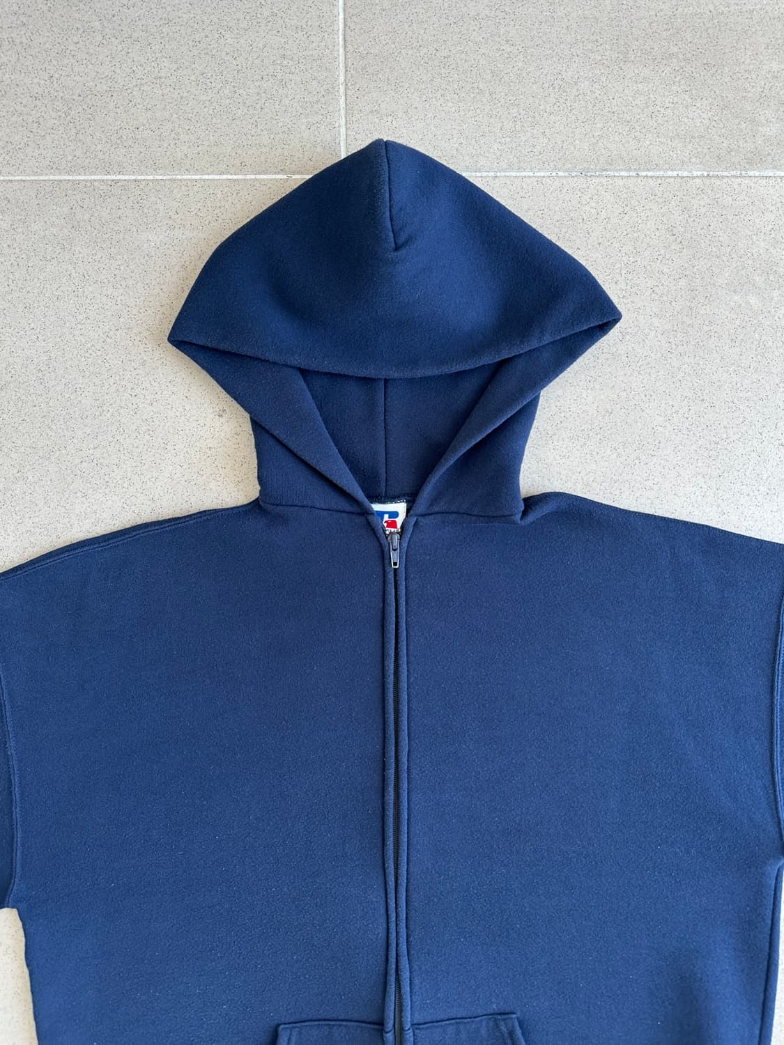 90s 빈티지 러셀 후드집업 네이비 XL USA 상품이미지4