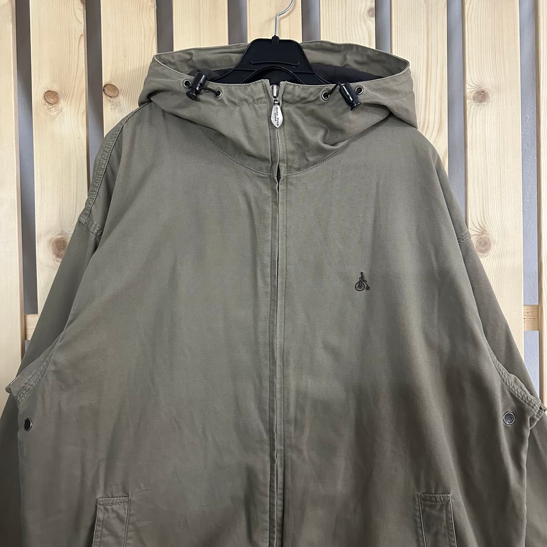 (XL) 빈폴 카키 바람막이 후드 집업 자켓 상품이미지4