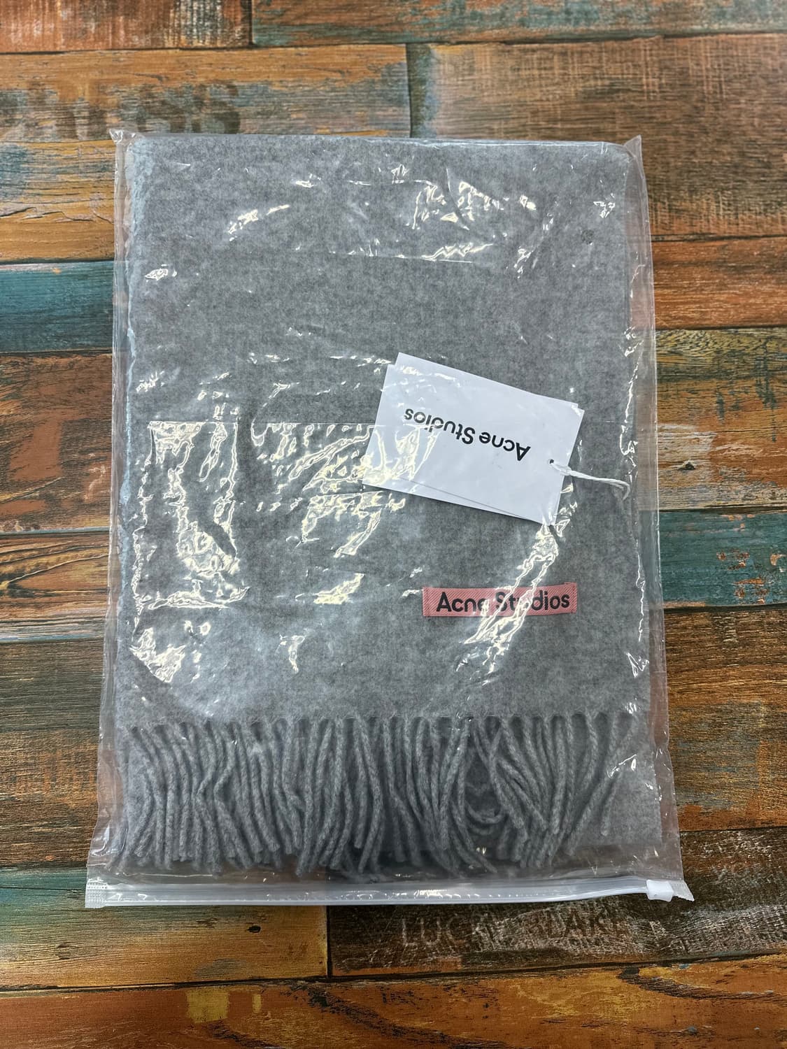 (OS)아크네스튜디오 23FW 울 머플러 멜란지그레이 새상품 상품이미지6