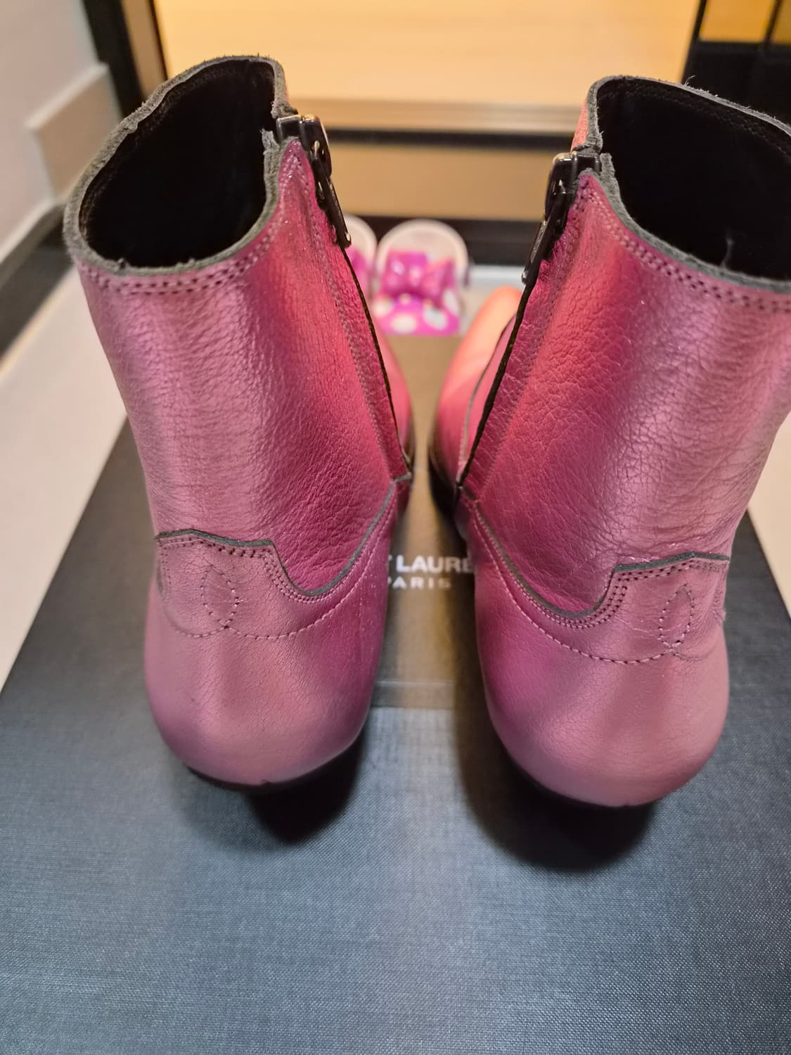 생로랑 아카이브 런웨이 웨스턴 부츠 유일매물 상품이미지5