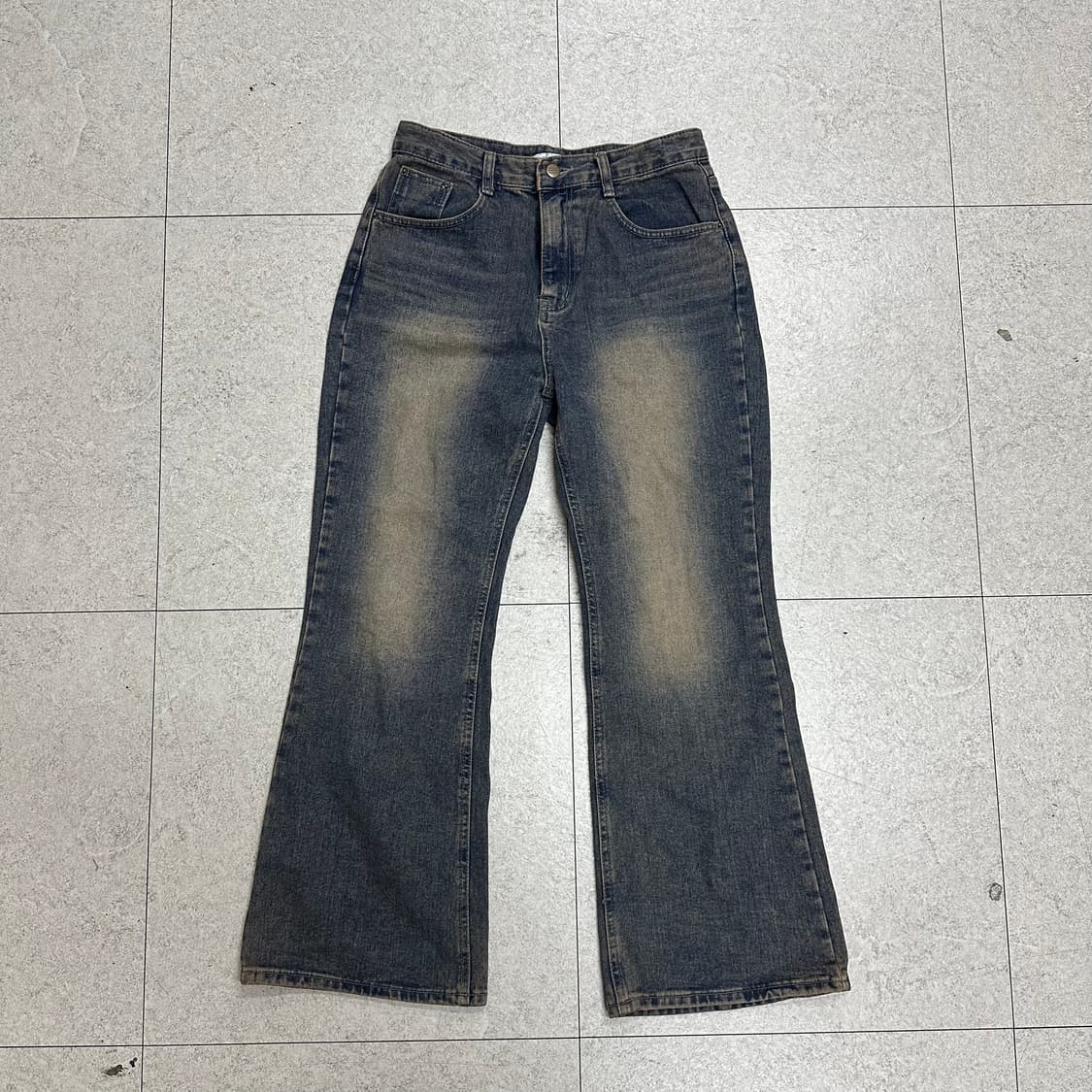 SLOW mood 워싱 부츠컷 데님팬츠L 상품이미지1