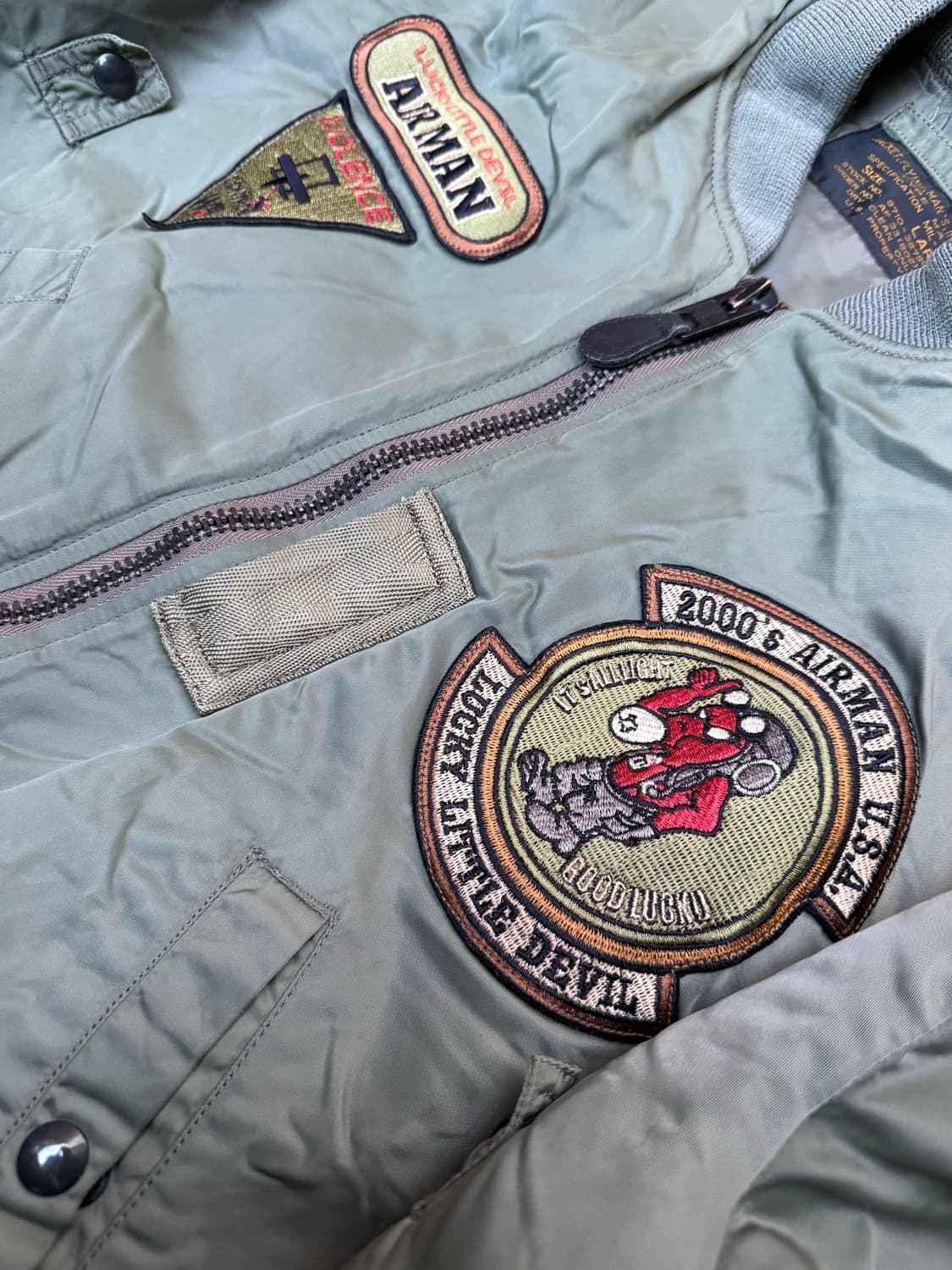 00sUSA 자수패치 항공점퍼 MA - I 상품이미지5