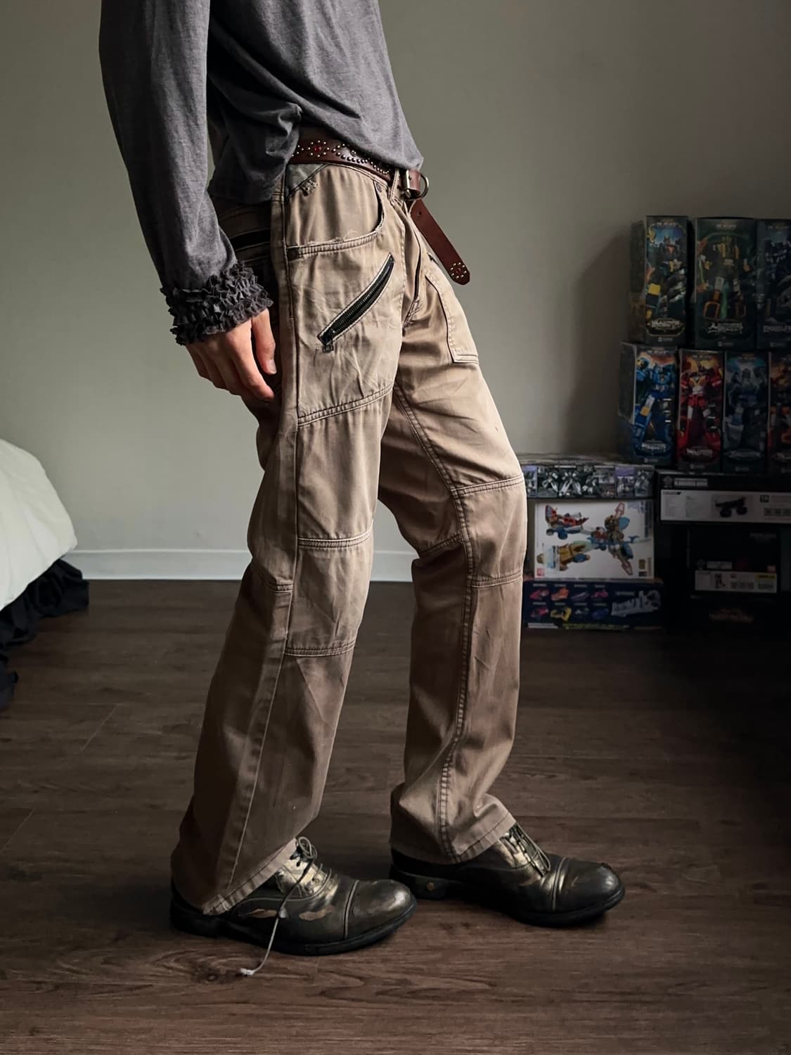 Lee Rider 인시젼 & 워시드 테이퍼드 팬츠 상품이미지4